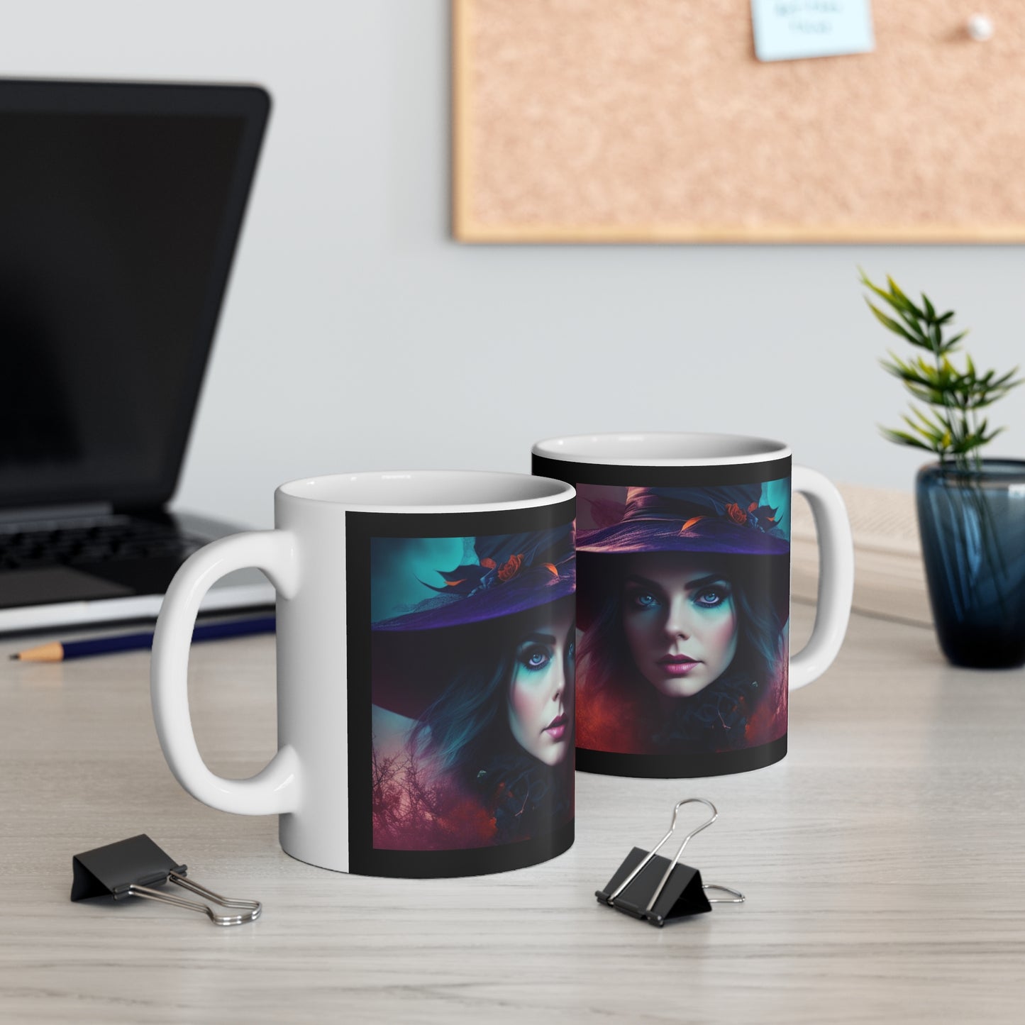 Taza de Cerámica 11oz - Bruja de Halloween AI - 08