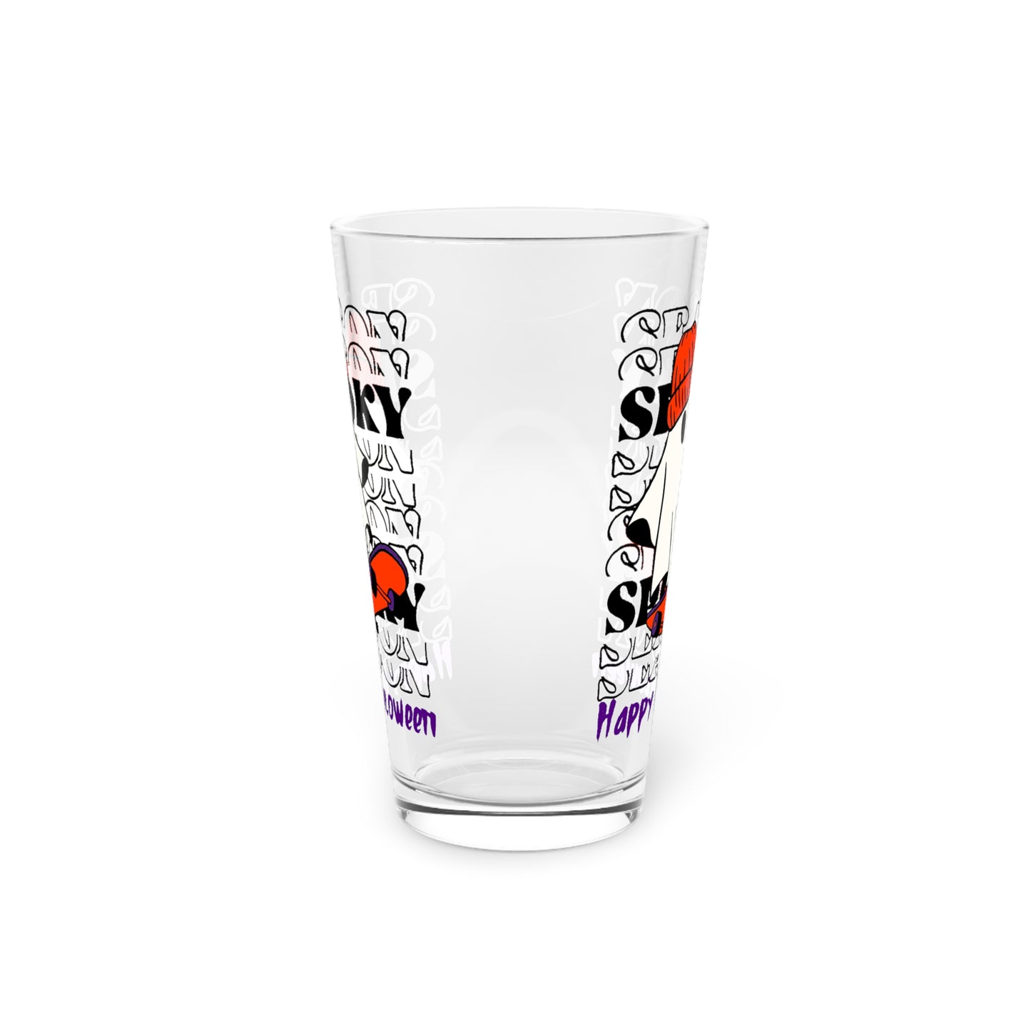 Verre à pinte, 16oz - Halloween - Petit Fantôme - 02