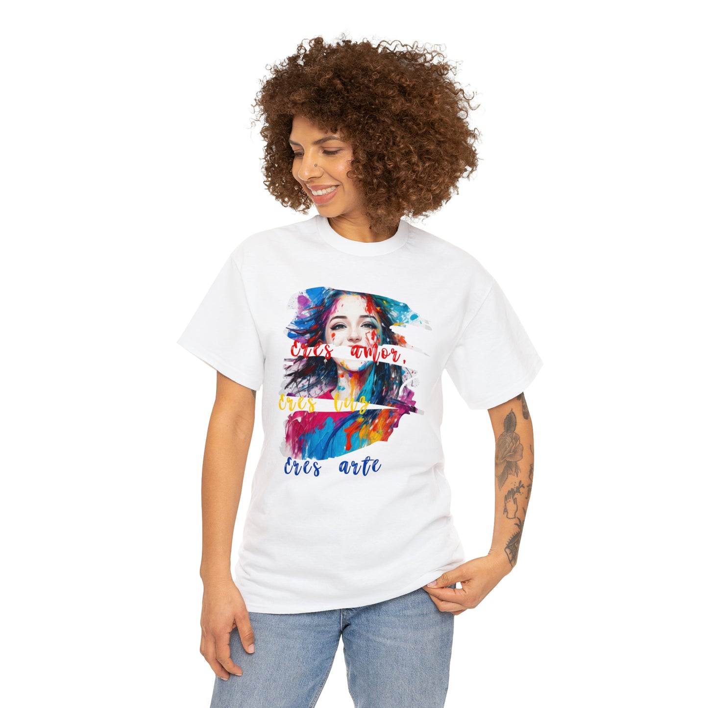 Camiseta unisex de algodón pesado - Amor y libertad - 04