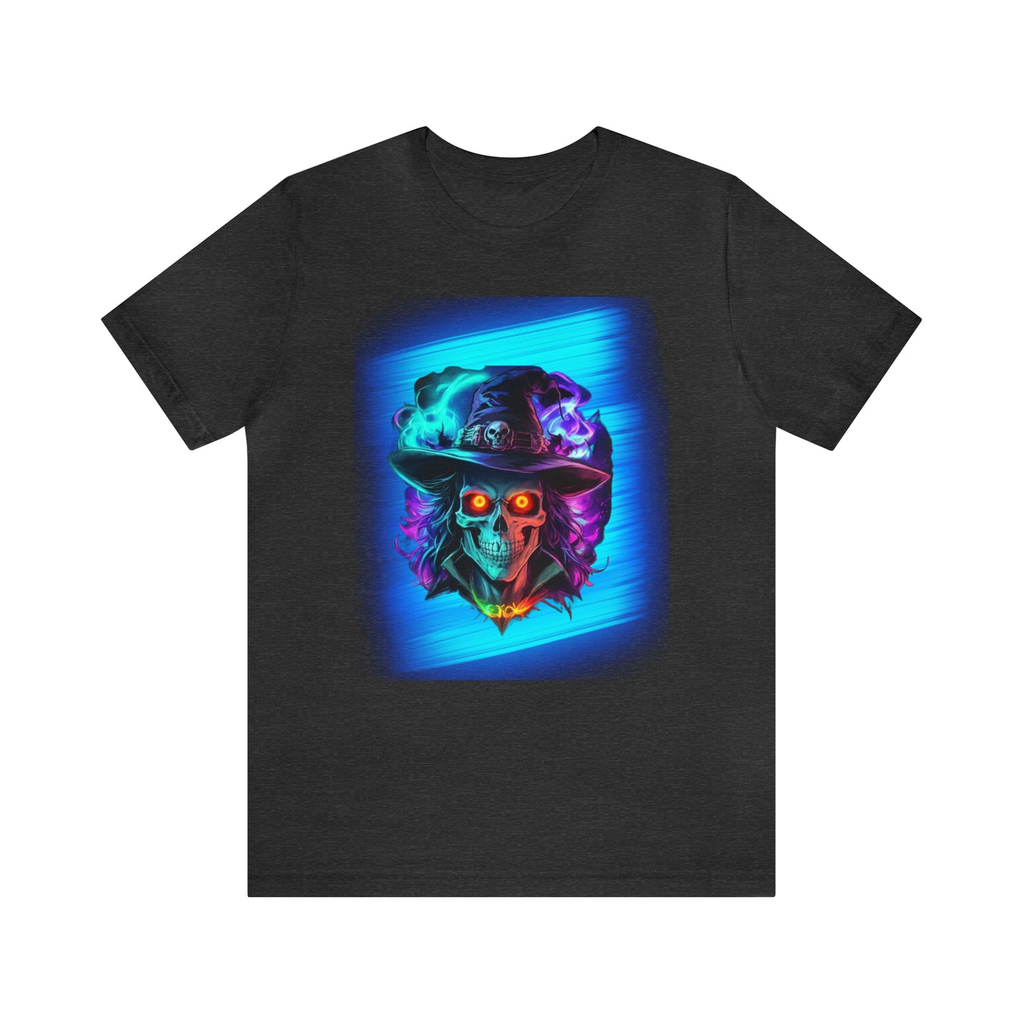 Camiseta de manga corta unisex Jersey - Calaveras de brujas de Halloween - 08
