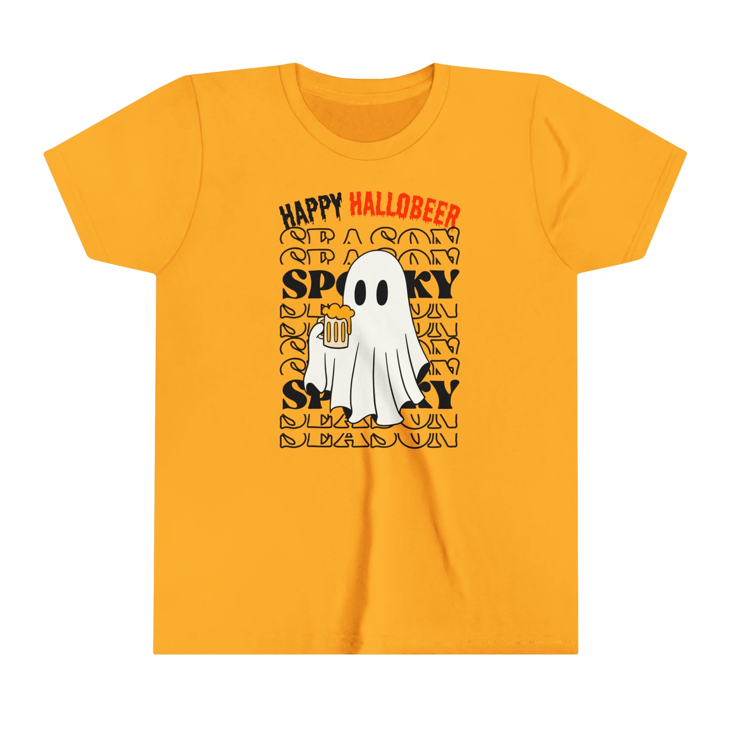 T-shirt à manches courtes pour jeunes - Halloween - Petit Fantôme - 01