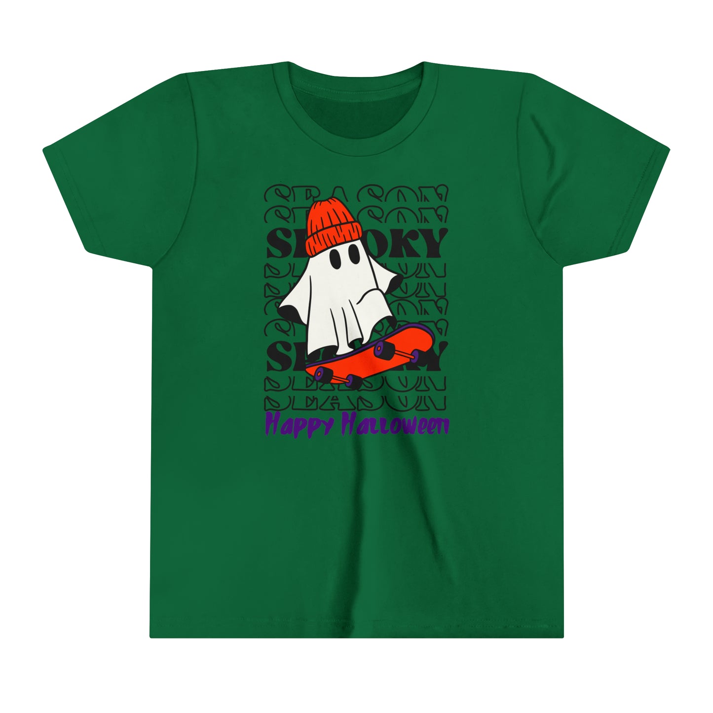 T-shirt à manches courtes pour jeunes - Halloween - Petit Fantôme - 02
