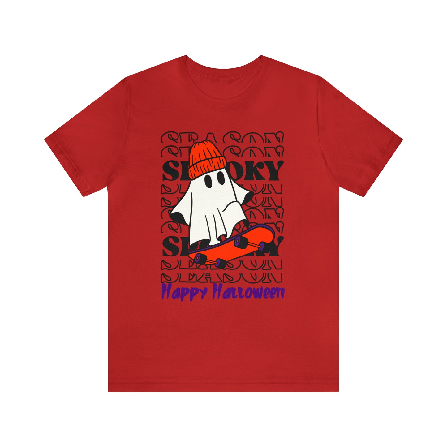 Camiseta de manga corta de jersey unisex - Halloween - Pequeño fantasma - 02