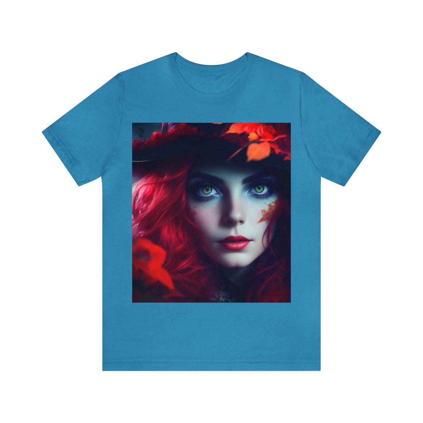 Camiseta de manga corta unisex Jersey - Halloween Witch AI - 04