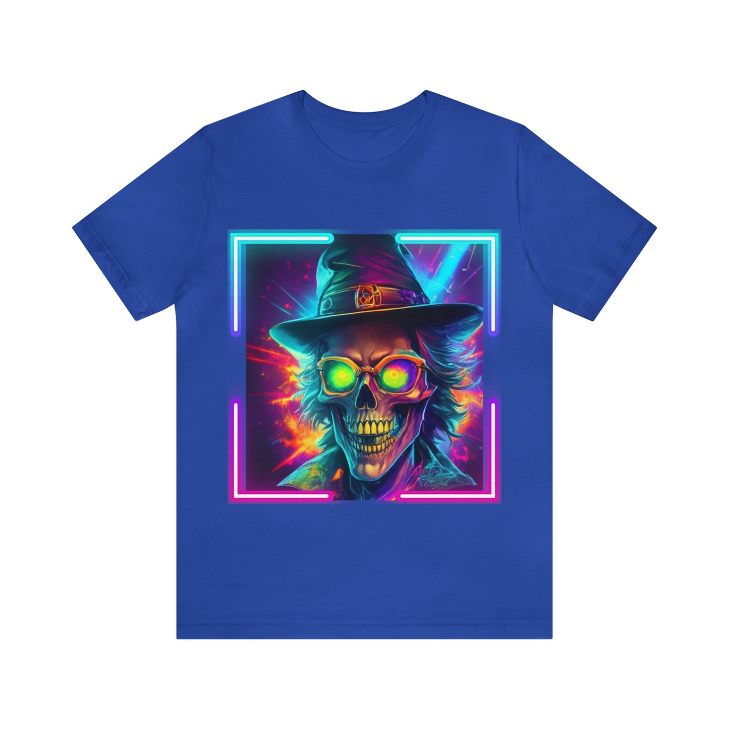 Camiseta de manga corta unisex Jersey - Calaveras de brujas de Halloween - 04