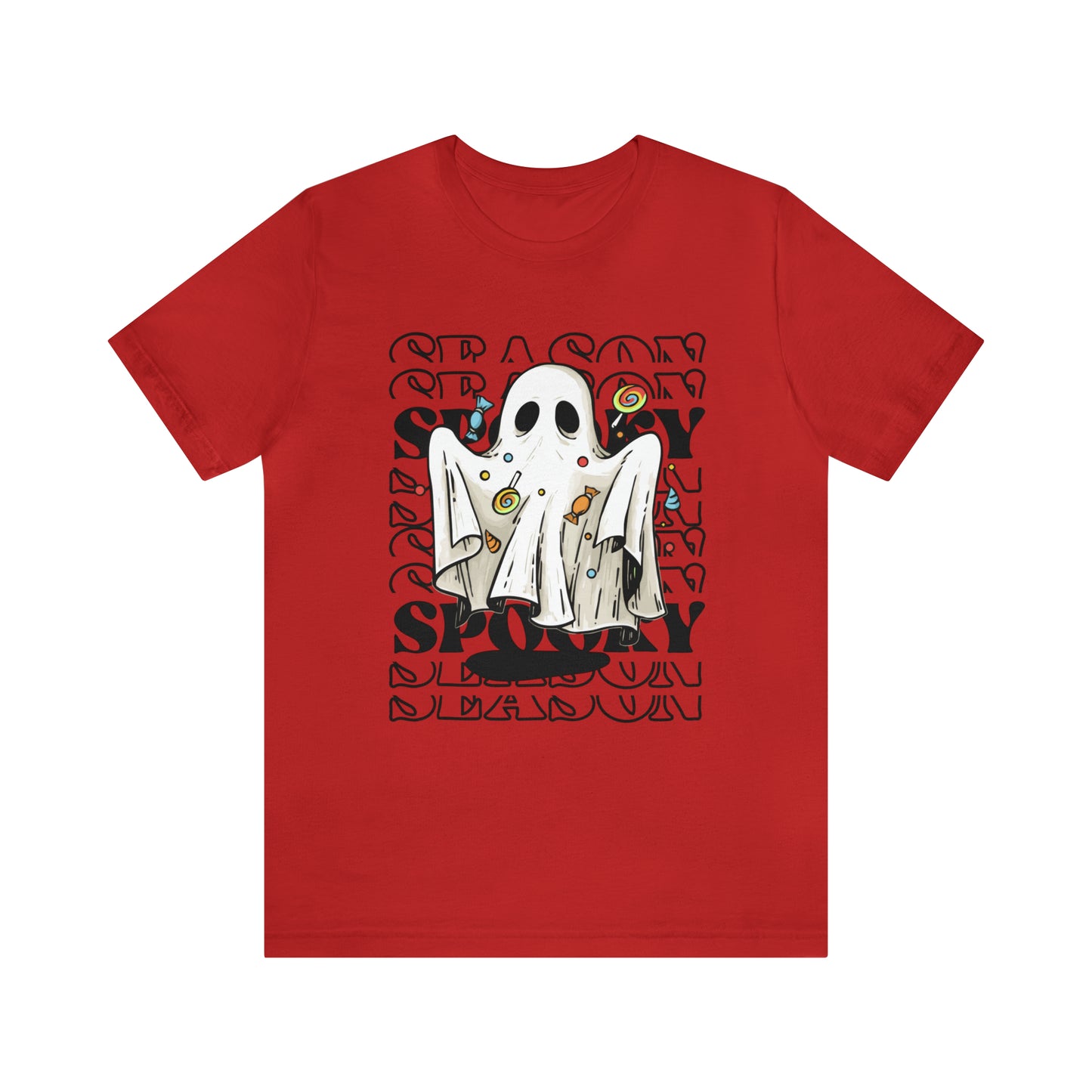 Tee-shirt à manches courtes en jersey unisexe - Halloween - Petit Fantôme - 05
