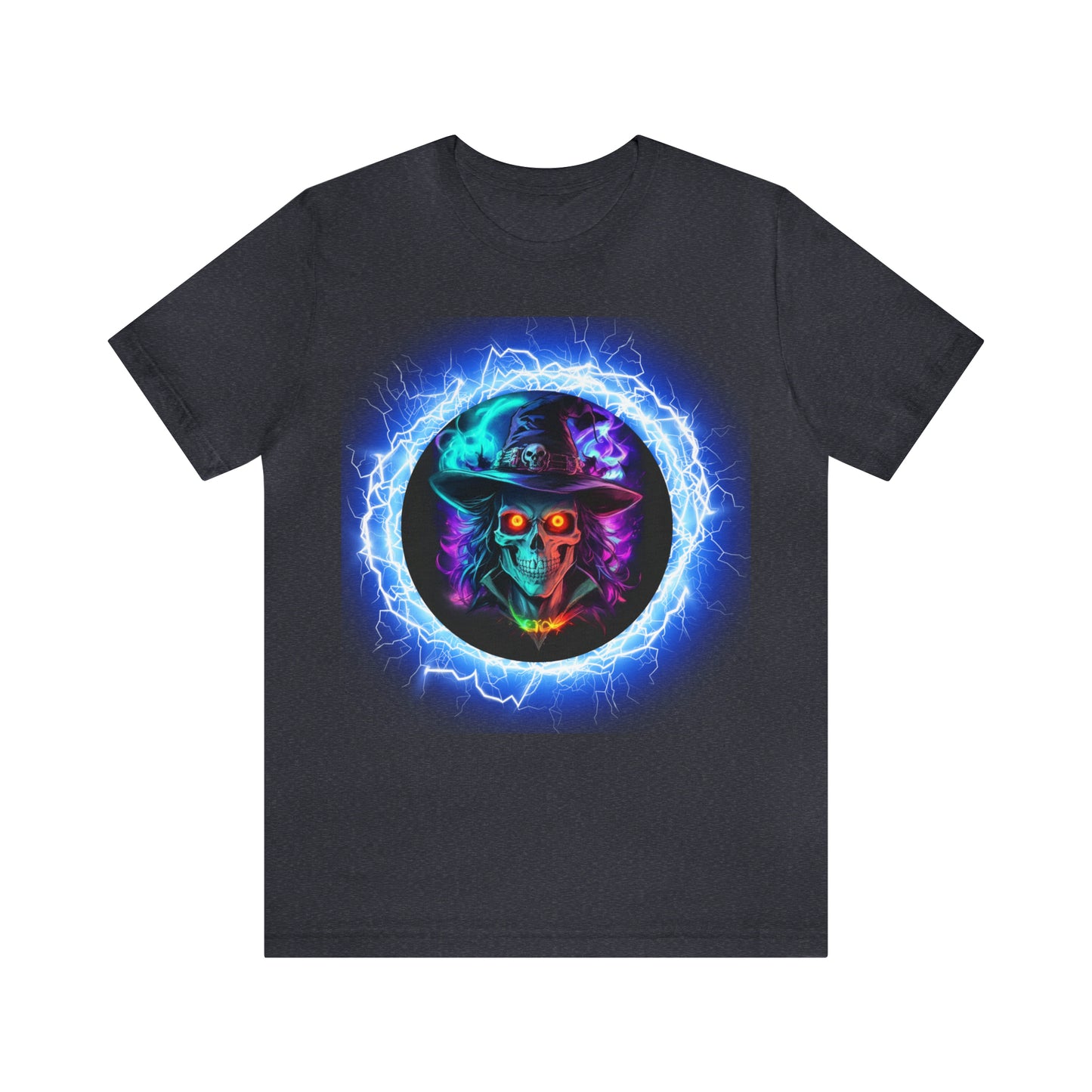 Camiseta de manga corta unisex Jersey - Calaveras de brujas de Halloween - 06