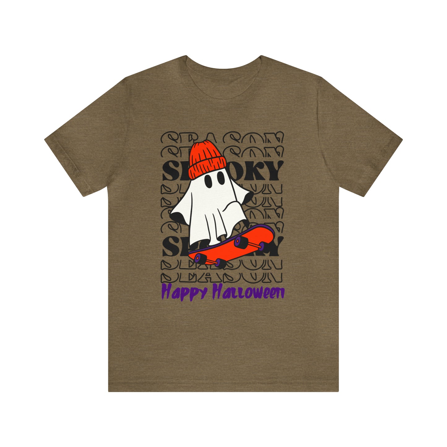 Camiseta de manga corta de jersey unisex - Halloween - Pequeño fantasma - 02