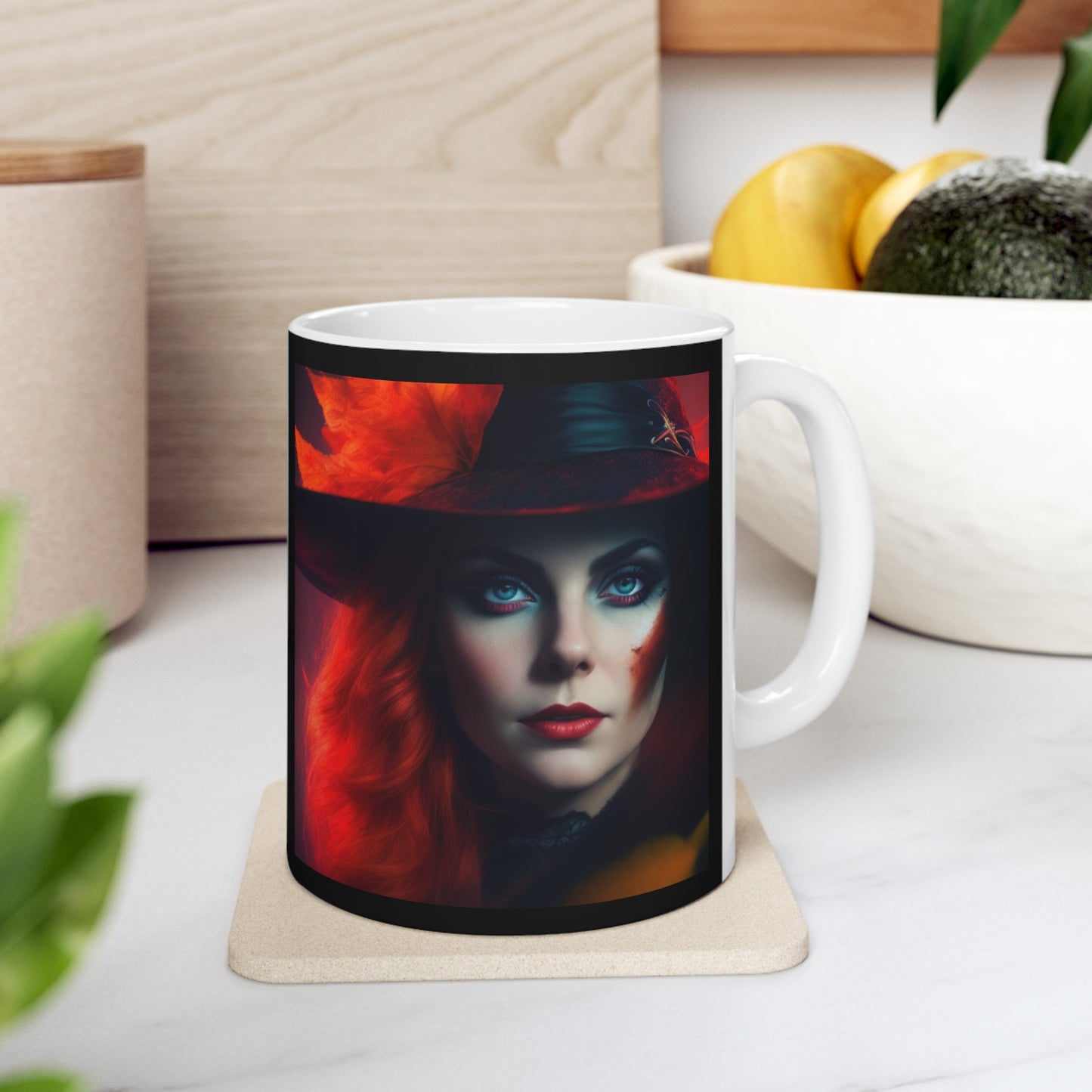 Taza de Cerámica 11oz - Bruja de Halloween AI - 03