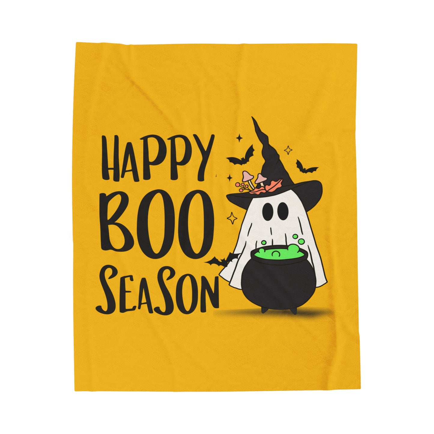 Velveteen Plush Blanket - Halloween - Little Ghost - 20-05