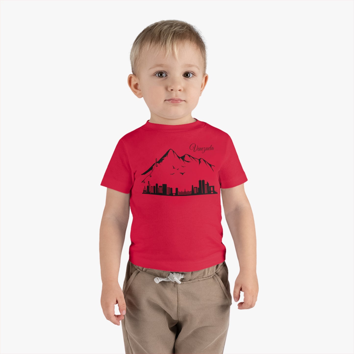 Camiseta Infantil Jersey de Algodón - Silueta de Caracas