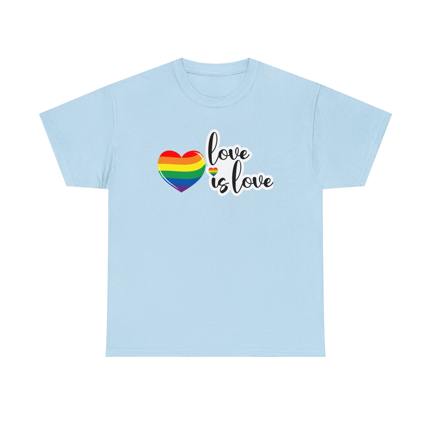 Camiseta unisex de algodón pesado - Love is Love - 02