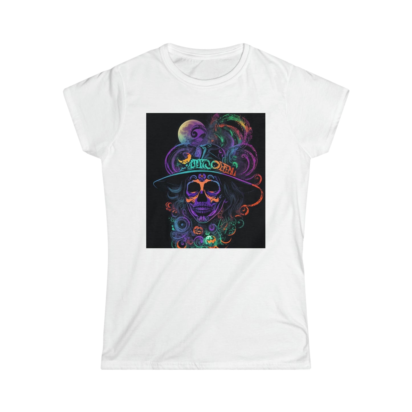 Tee Softstyle Femme - Halloween - Crâne de femme mexicaine - 02