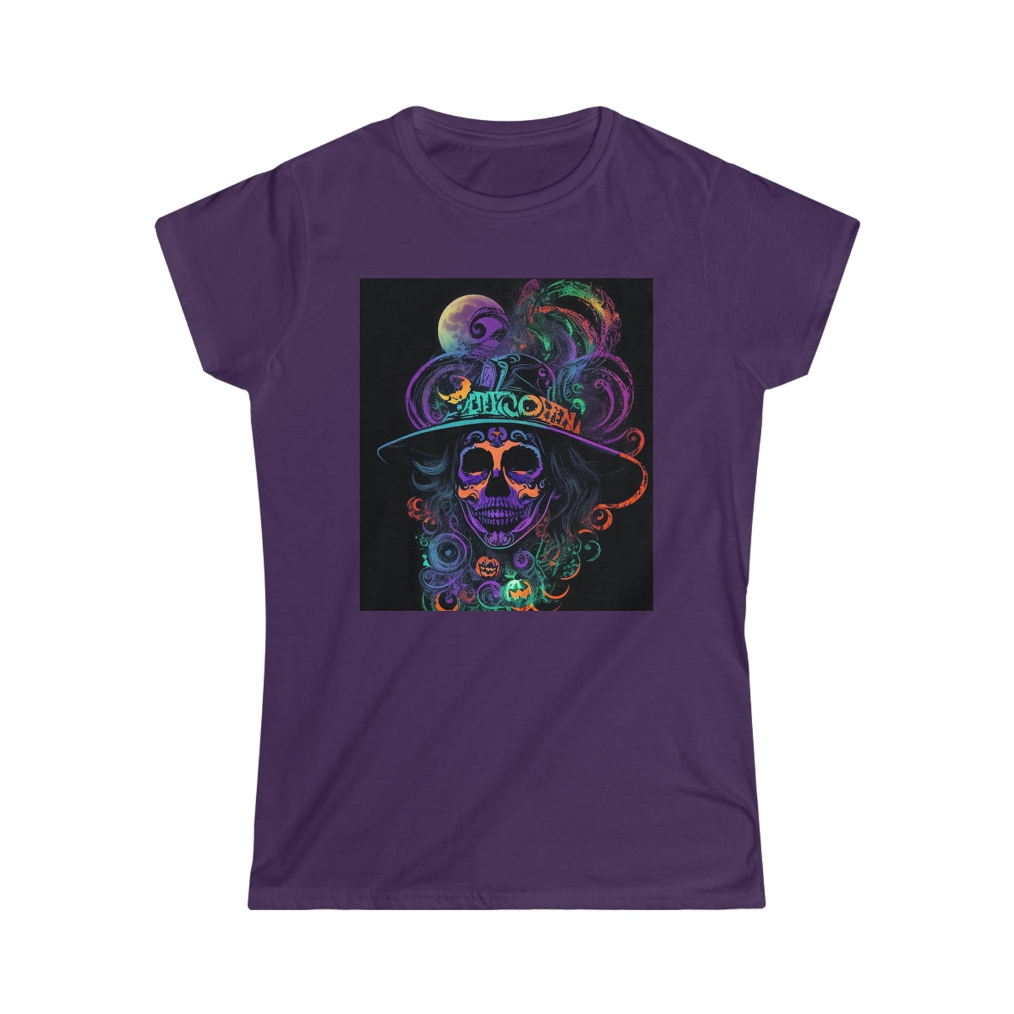 Tee Softstyle Femme - Halloween - Crâne de femme mexicaine - 02
