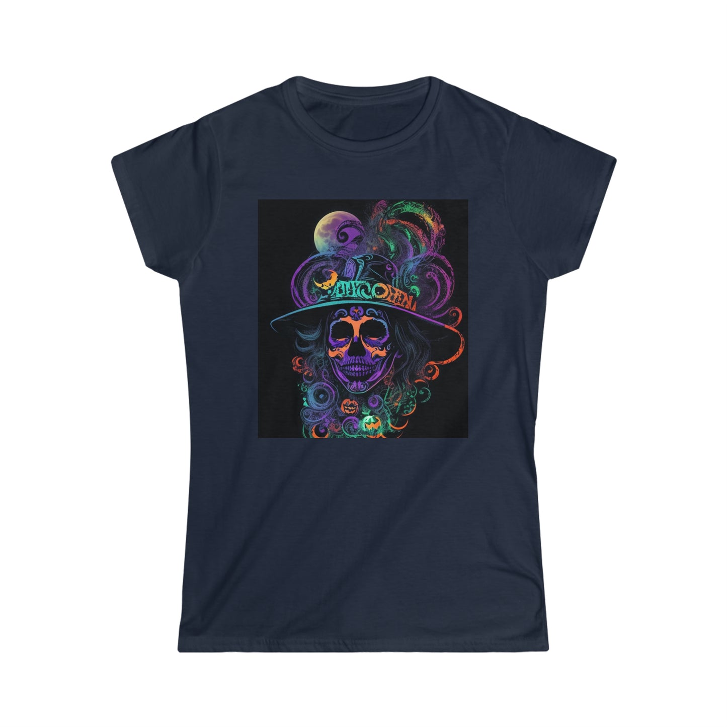 Tee Softstyle Femme - Halloween - Crâne de femme mexicaine - 02