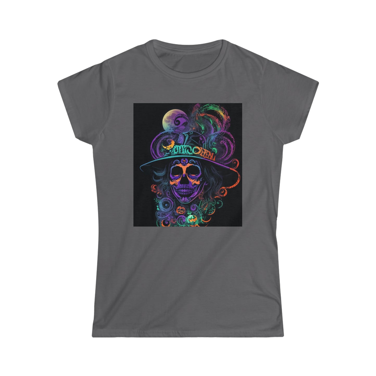 Tee Softstyle Femme - Halloween - Crâne de femme mexicaine - 02