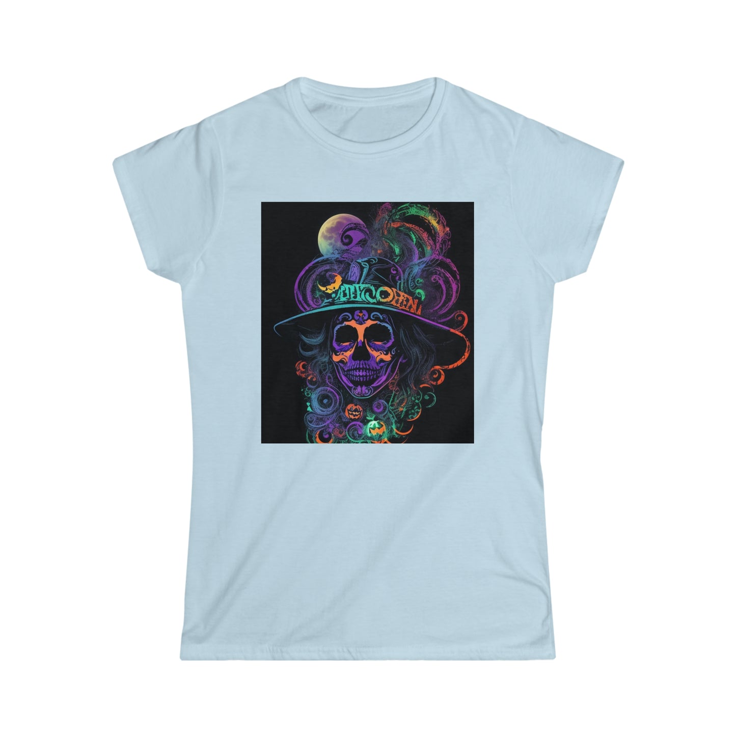 Tee Softstyle Femme - Halloween - Crâne de femme mexicaine - 02