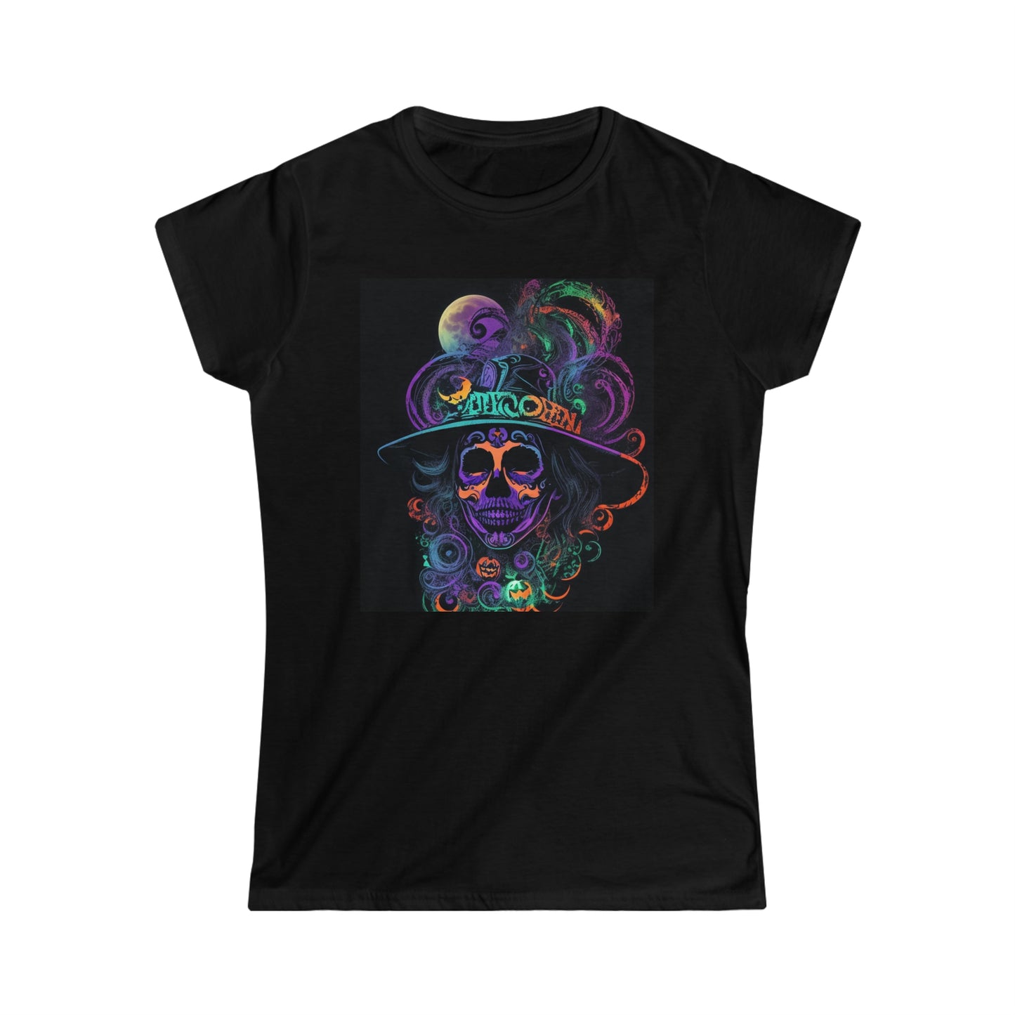 Tee Softstyle Femme - Halloween - Crâne de femme mexicaine - 02