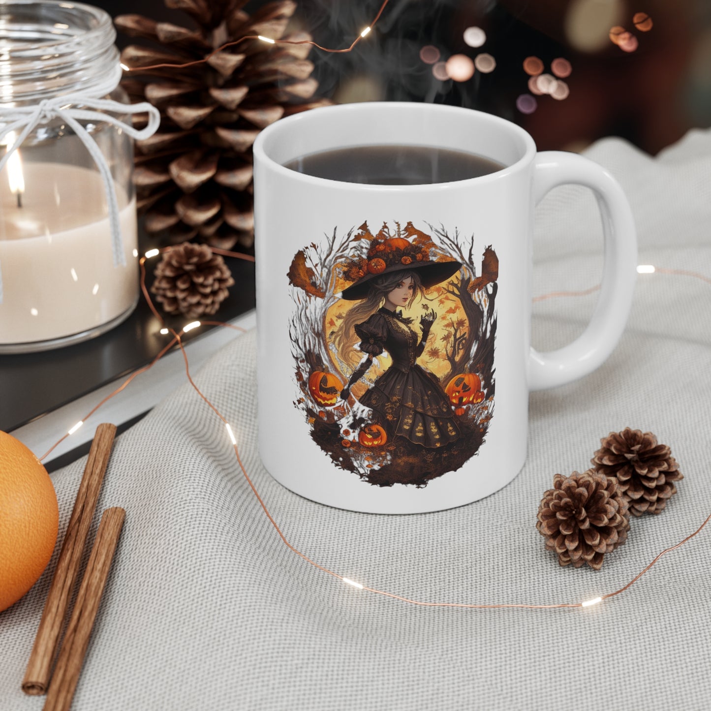 Mug en céramique 11oz - Halloween - Miss sorcière - 02