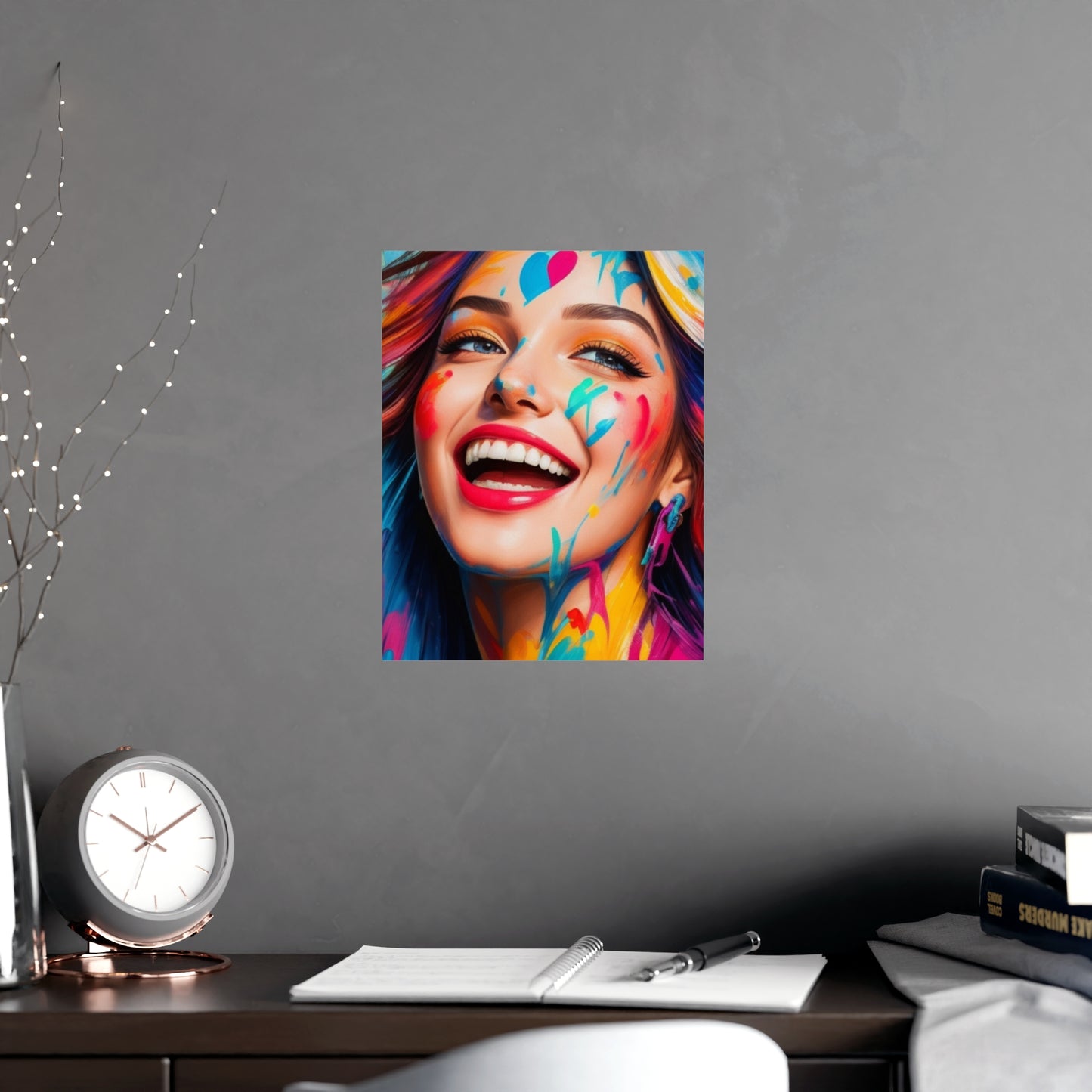 Posters - Colorful and happy face - Vertical Matte Posters - 01