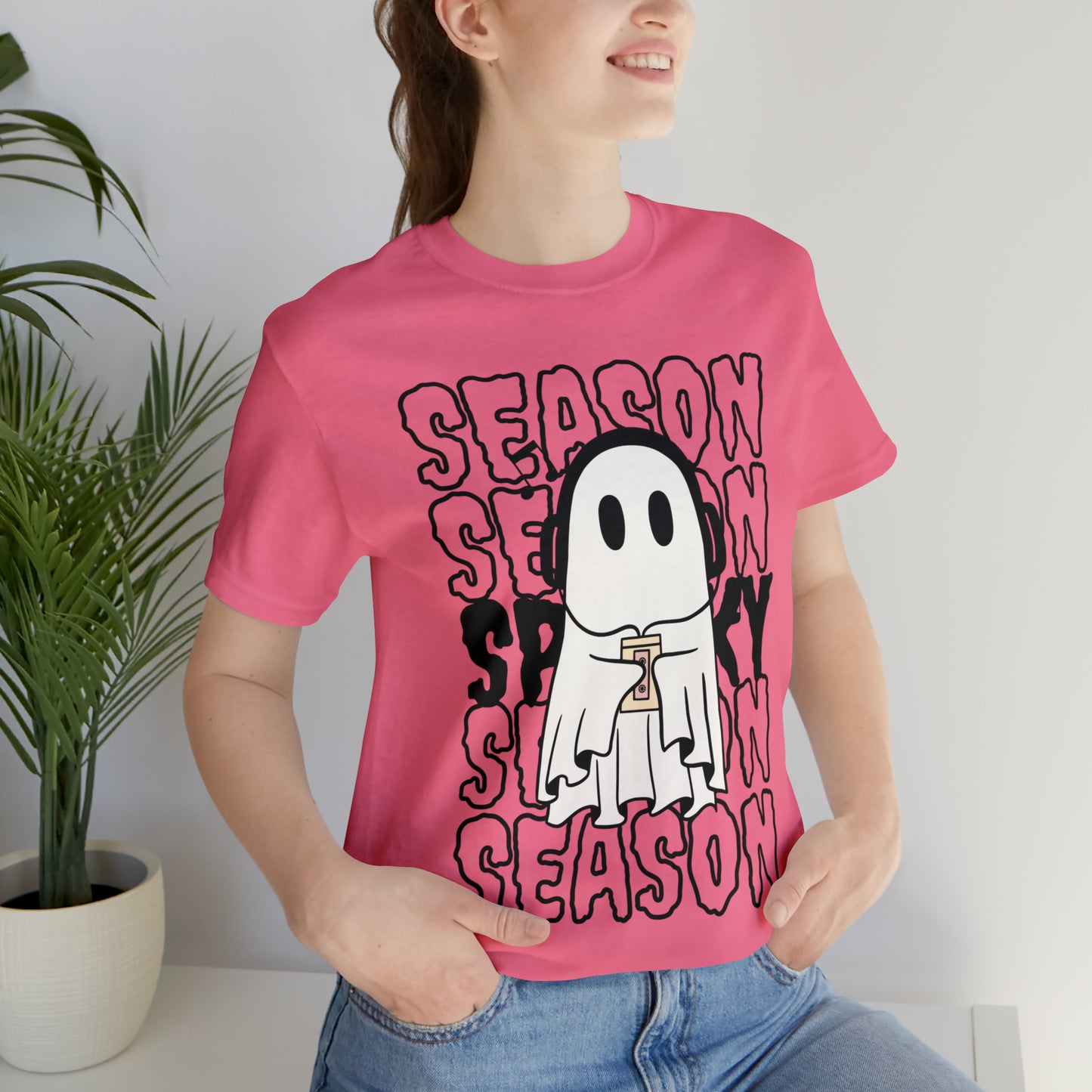 Camiseta de manga corta unisex Jersey - Halloween - Pequeño fantasma - 16