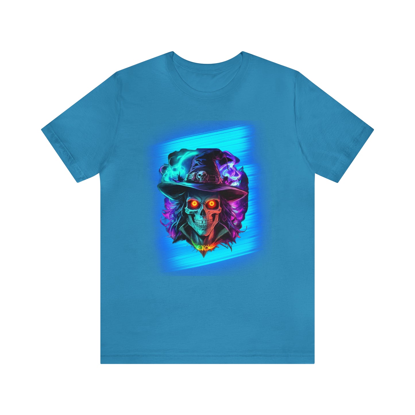 Camiseta de manga corta unisex Jersey - Calaveras de brujas de Halloween - 08