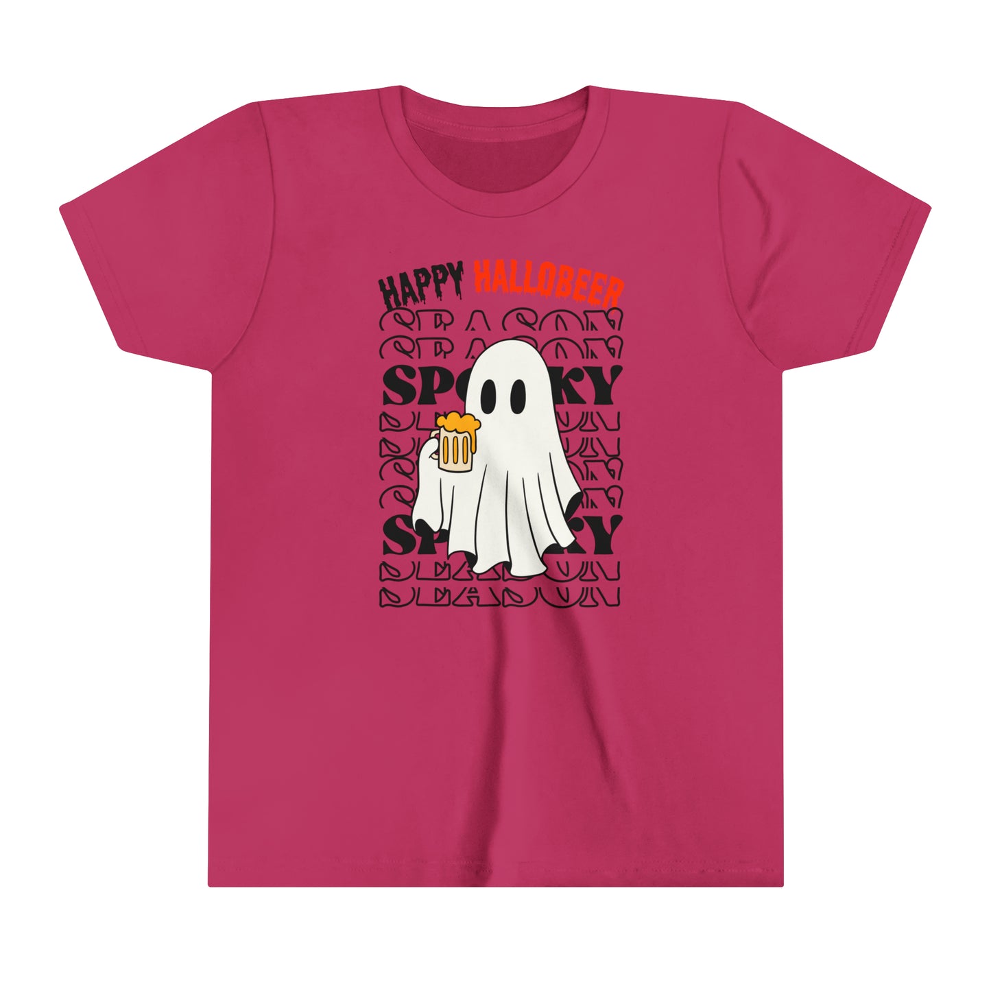 T-shirt à manches courtes pour jeunes - Halloween - Petit Fantôme - 01