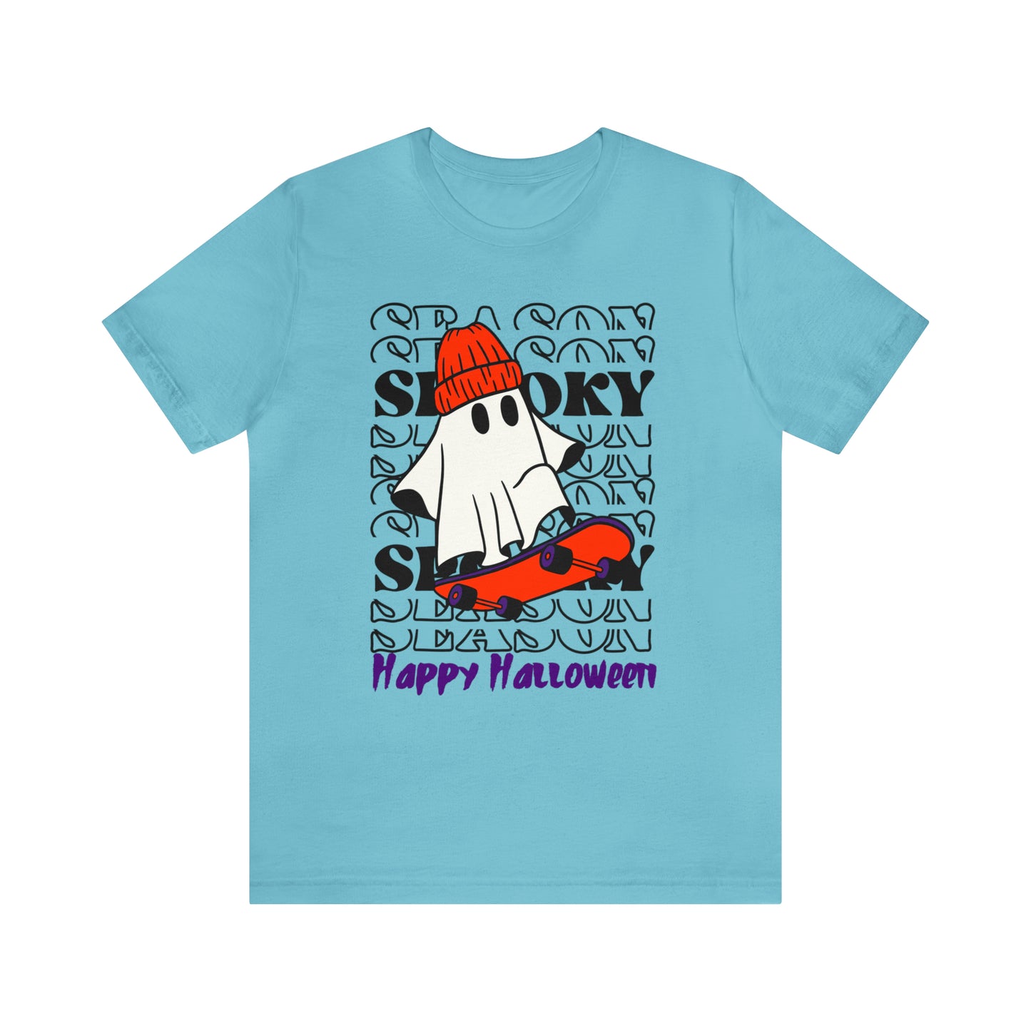 Camiseta de manga corta de jersey unisex - Halloween - Pequeño fantasma - 02