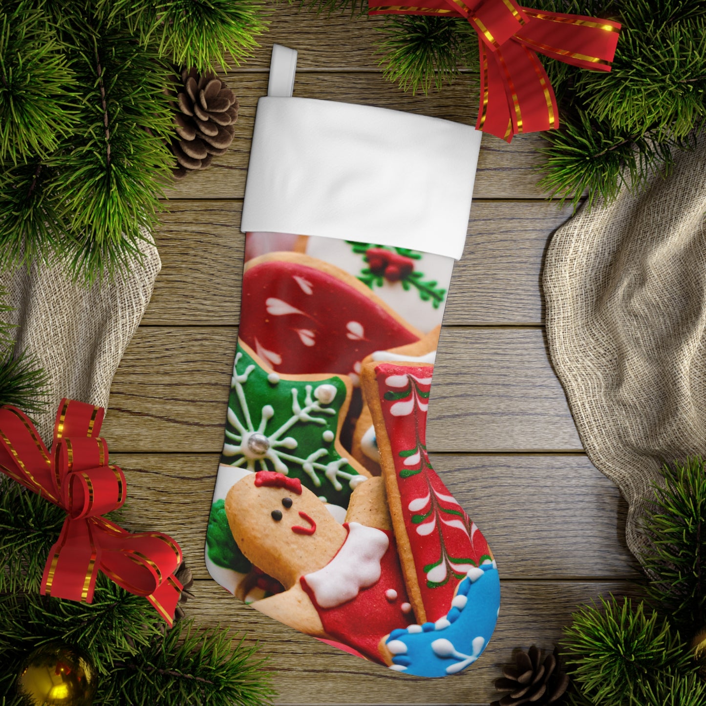 Calcetín navideño - Feliz Navidad - Objetos
