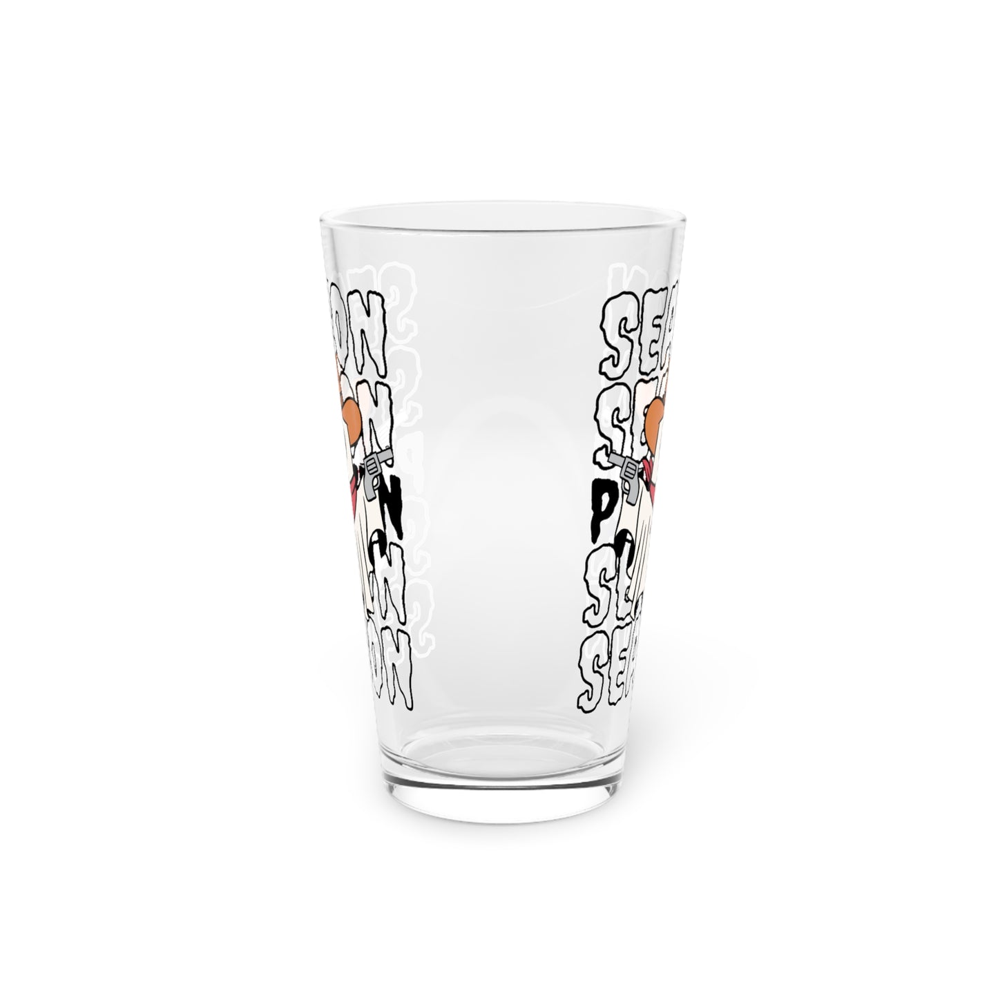 Vaso de pinta, 16 oz - Halloween - Pequeño fantasma - 17