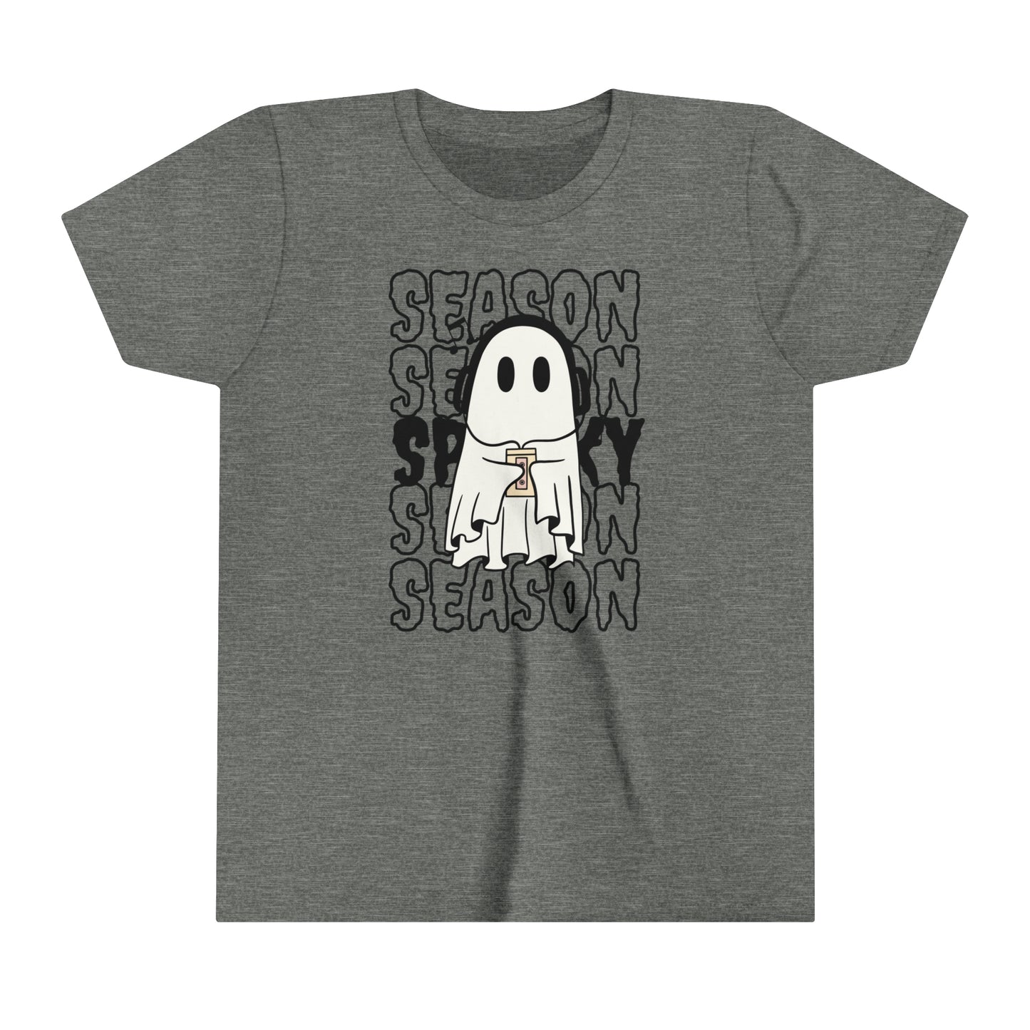 T-shirt à manches courtes pour jeunes - Halloween - Petit Fantôme - 16