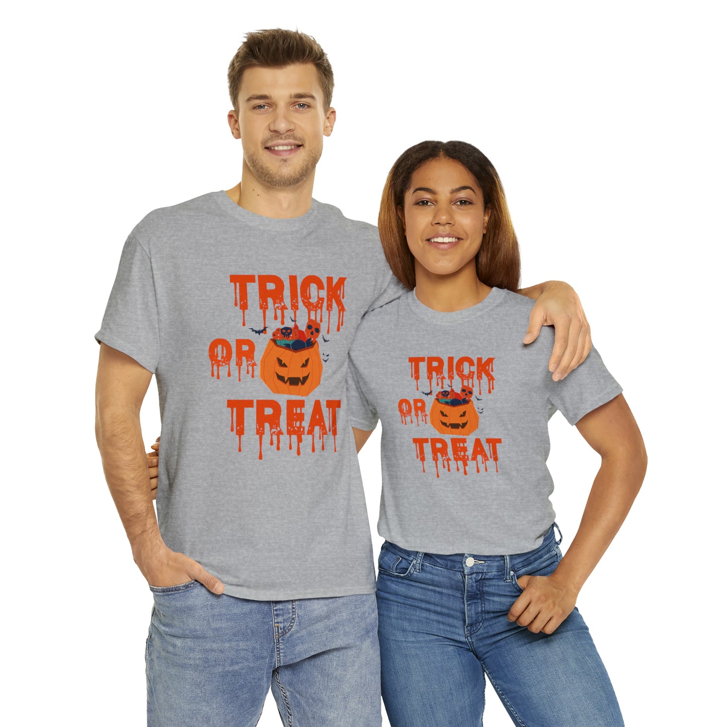 T-shirt unisexe en coton lourd - Halloween - Trick or Treat