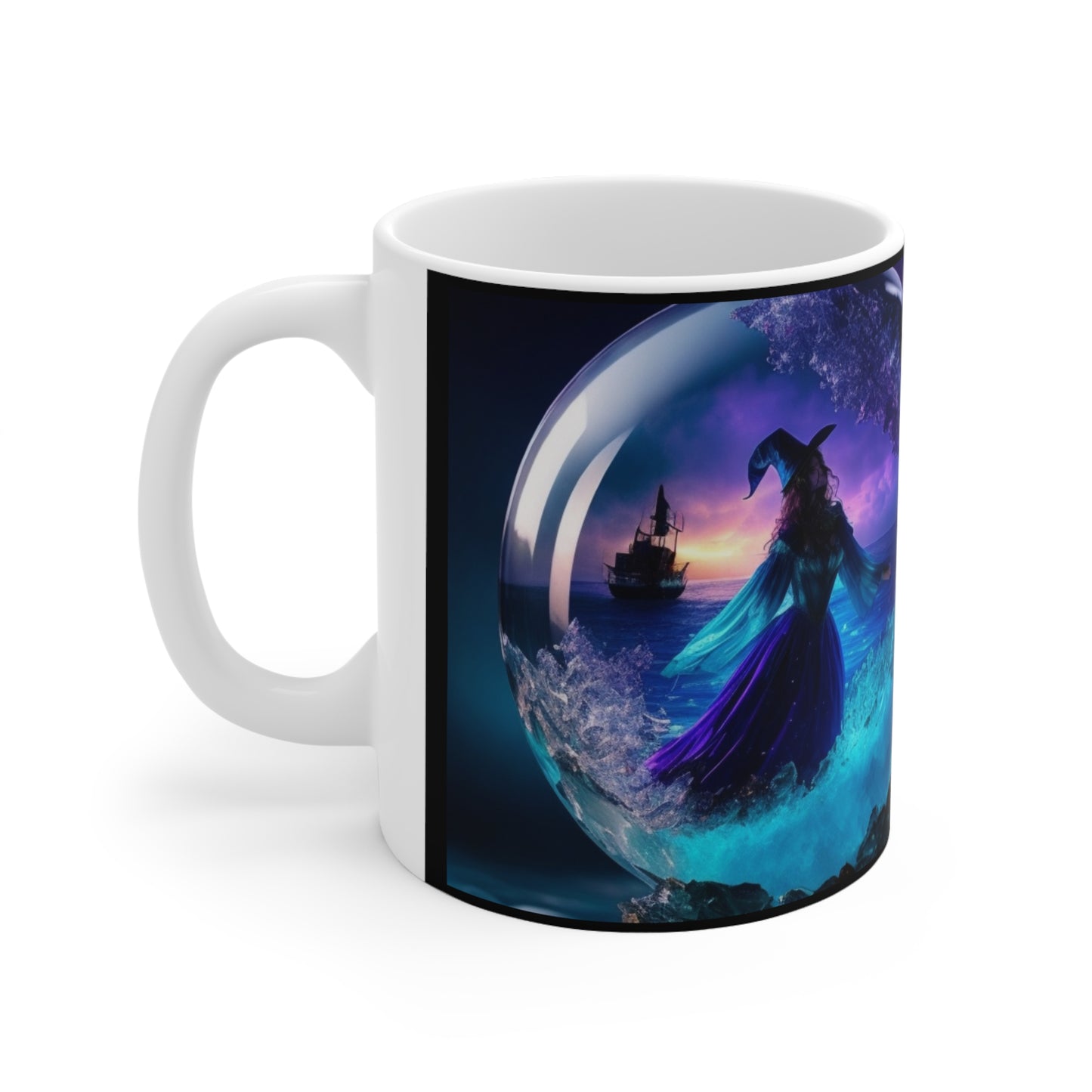 Taza de Cerámica 11oz - Bruja de Halloween AI - 01