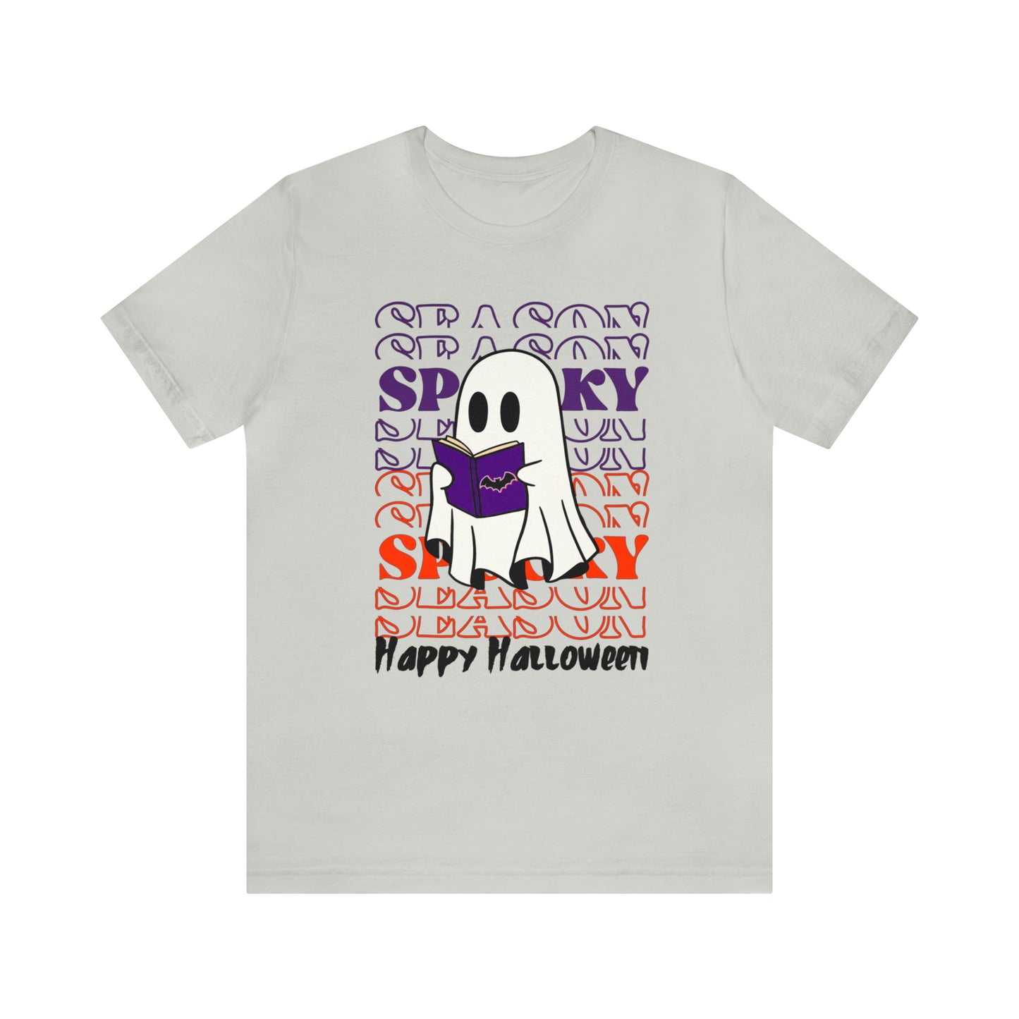 Tee-shirt à manches courtes en jersey unisexe - Halloween - Petit Fantôme - 07