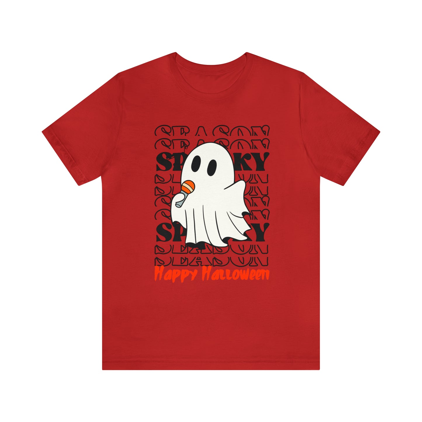 Camiseta de manga corta de jersey unisex - Halloween - Pequeño fantasma - 06