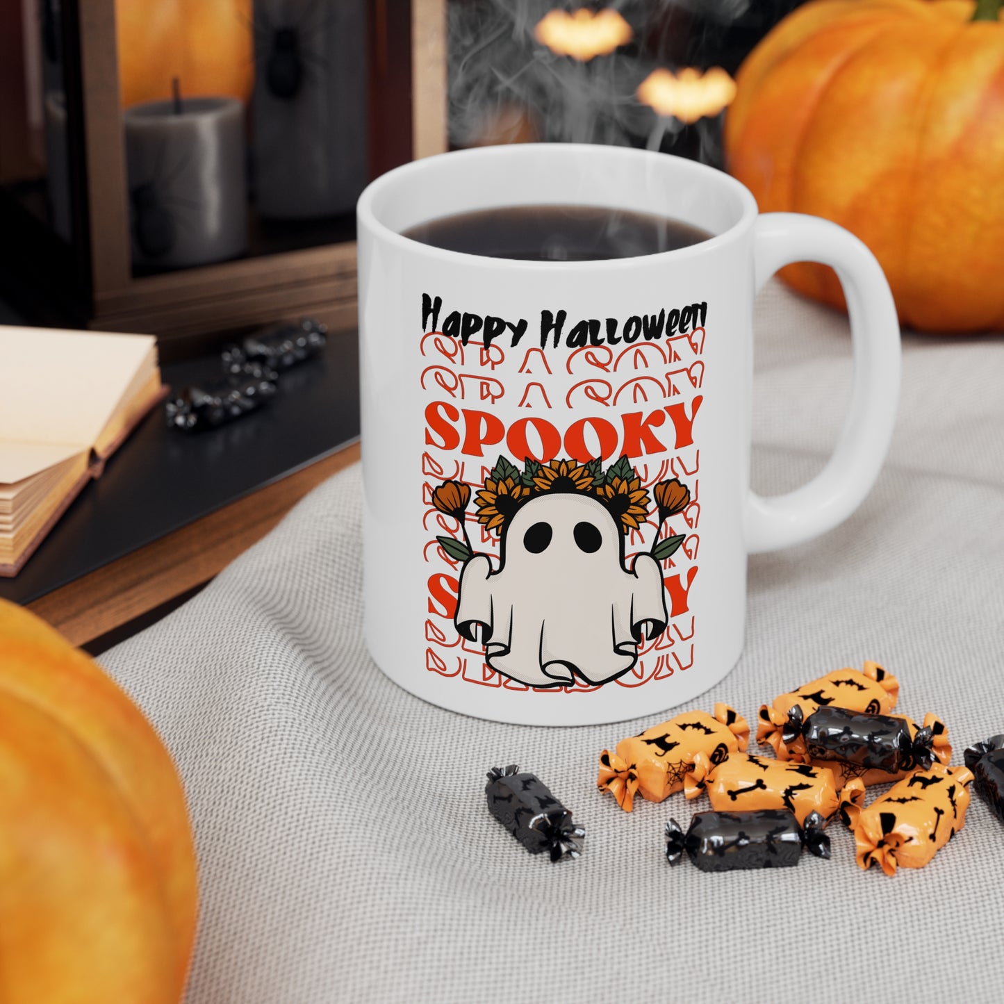 Taza de Cerámica 11oz - Halloween - Pequeño Fantasma - 11