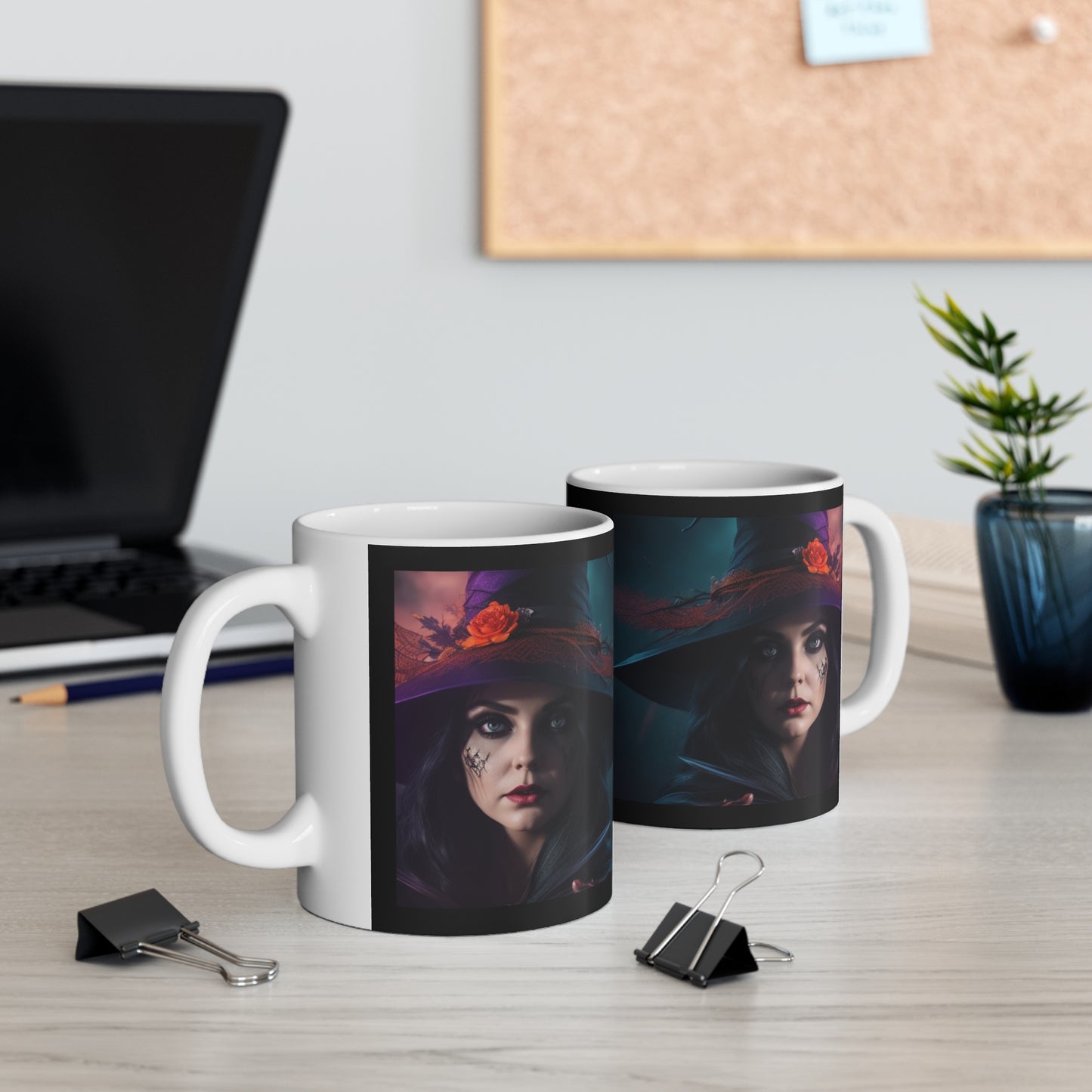 Taza de Cerámica 11oz - Bruja de Halloween AI - 06
