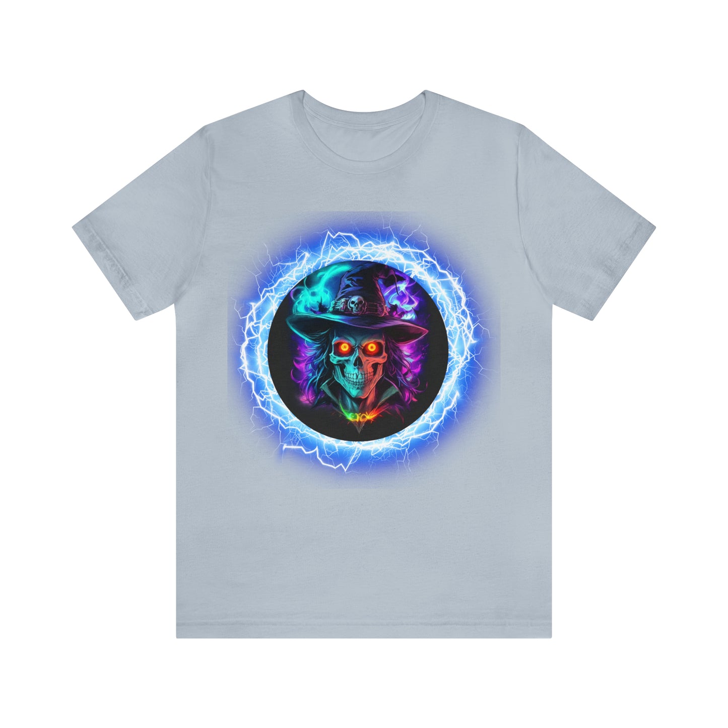 Camiseta de manga corta unisex Jersey - Calaveras de brujas de Halloween - 06