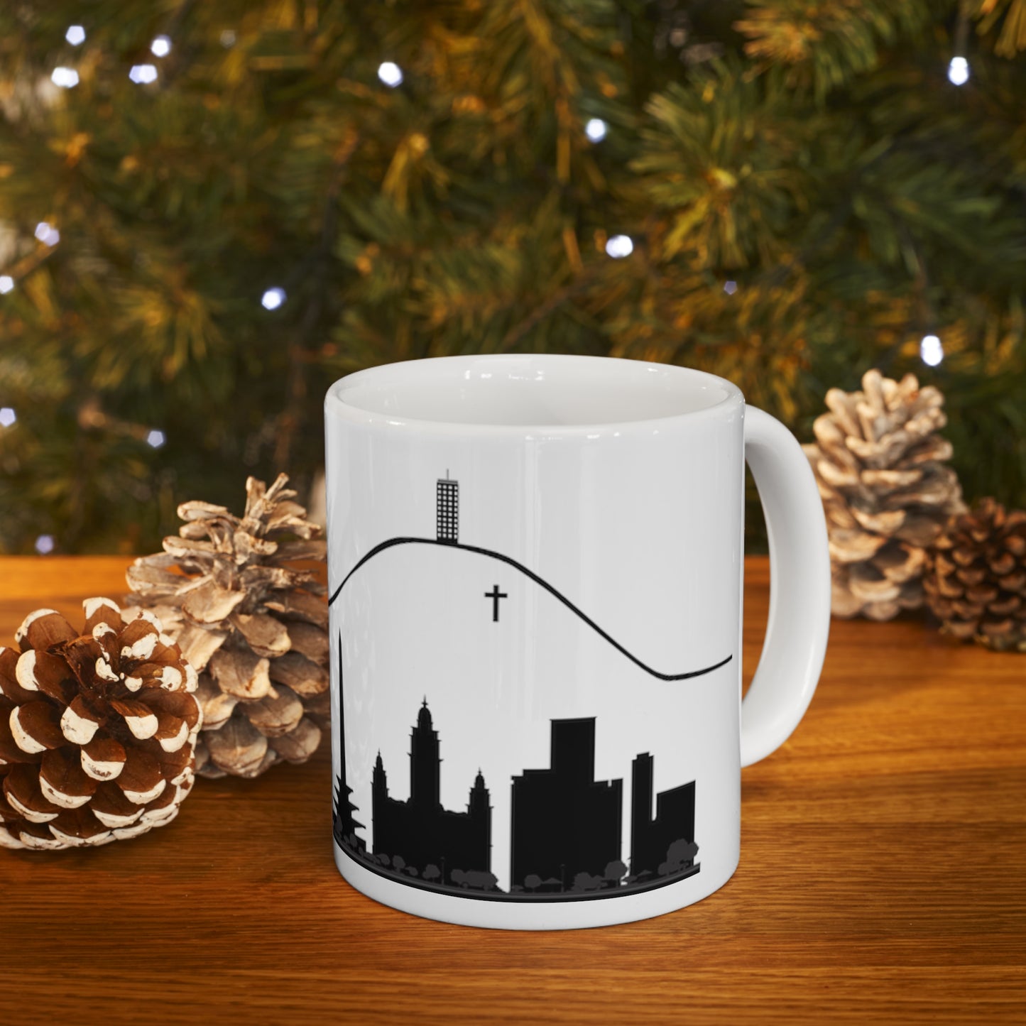 Taza de Cerámica 11 oz - Silueta de Caracas