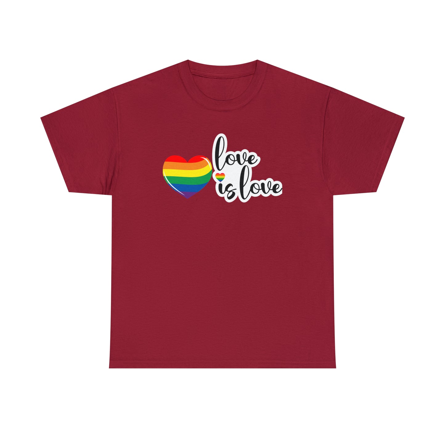 Camiseta unisex de algodón pesado - Love is Love - 02
