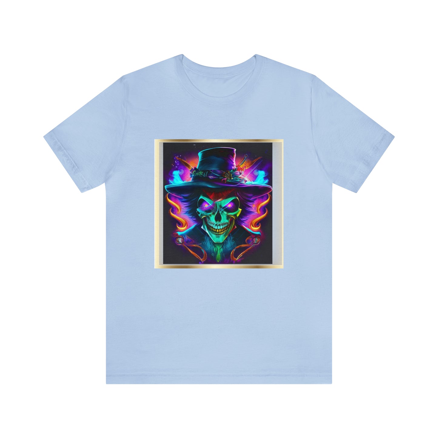 Camiseta de manga corta unisex Jersey - Calaveras de brujas de Halloween - 09