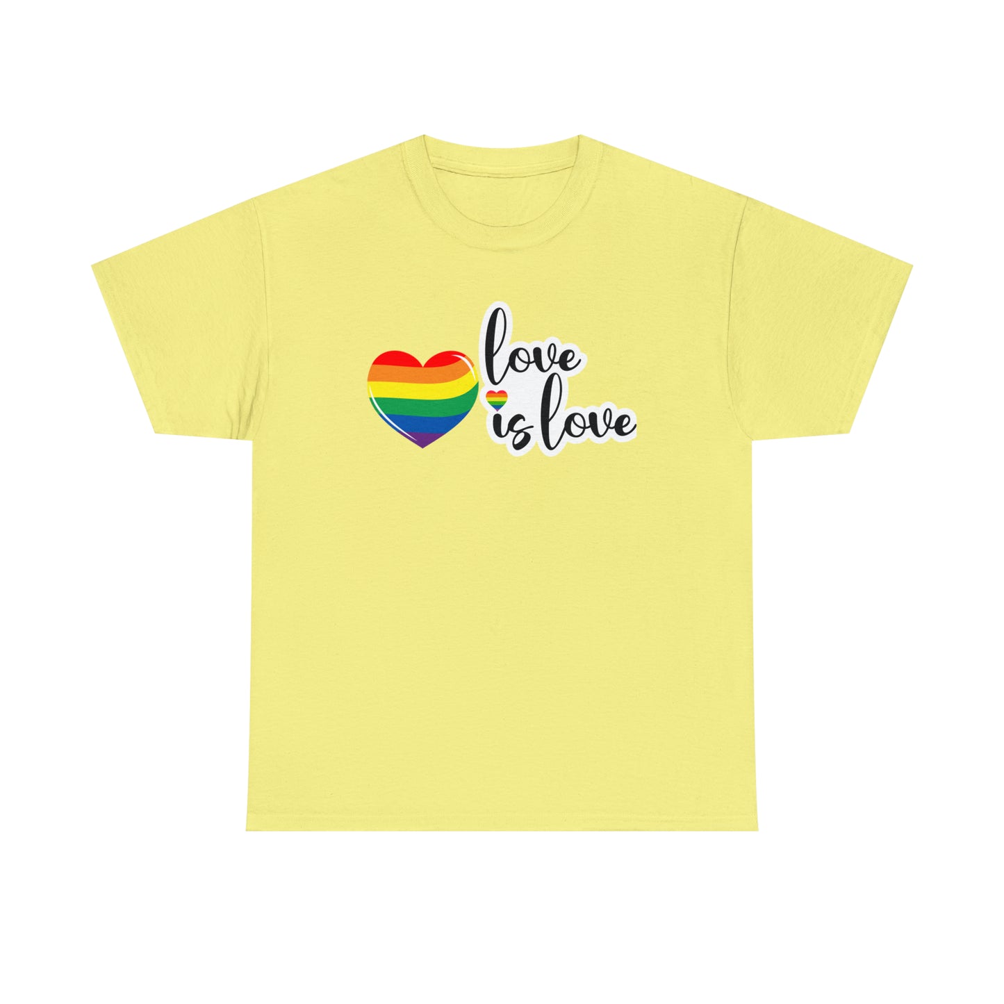 Camiseta unisex de algodón pesado - Love is Love - 02