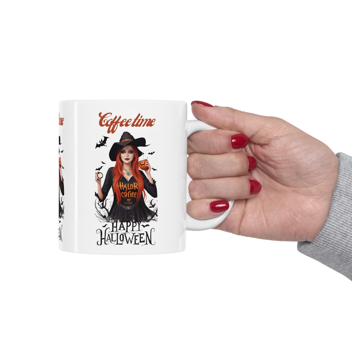 Mug en céramique 11oz - Sorcière d'Halloween - 05