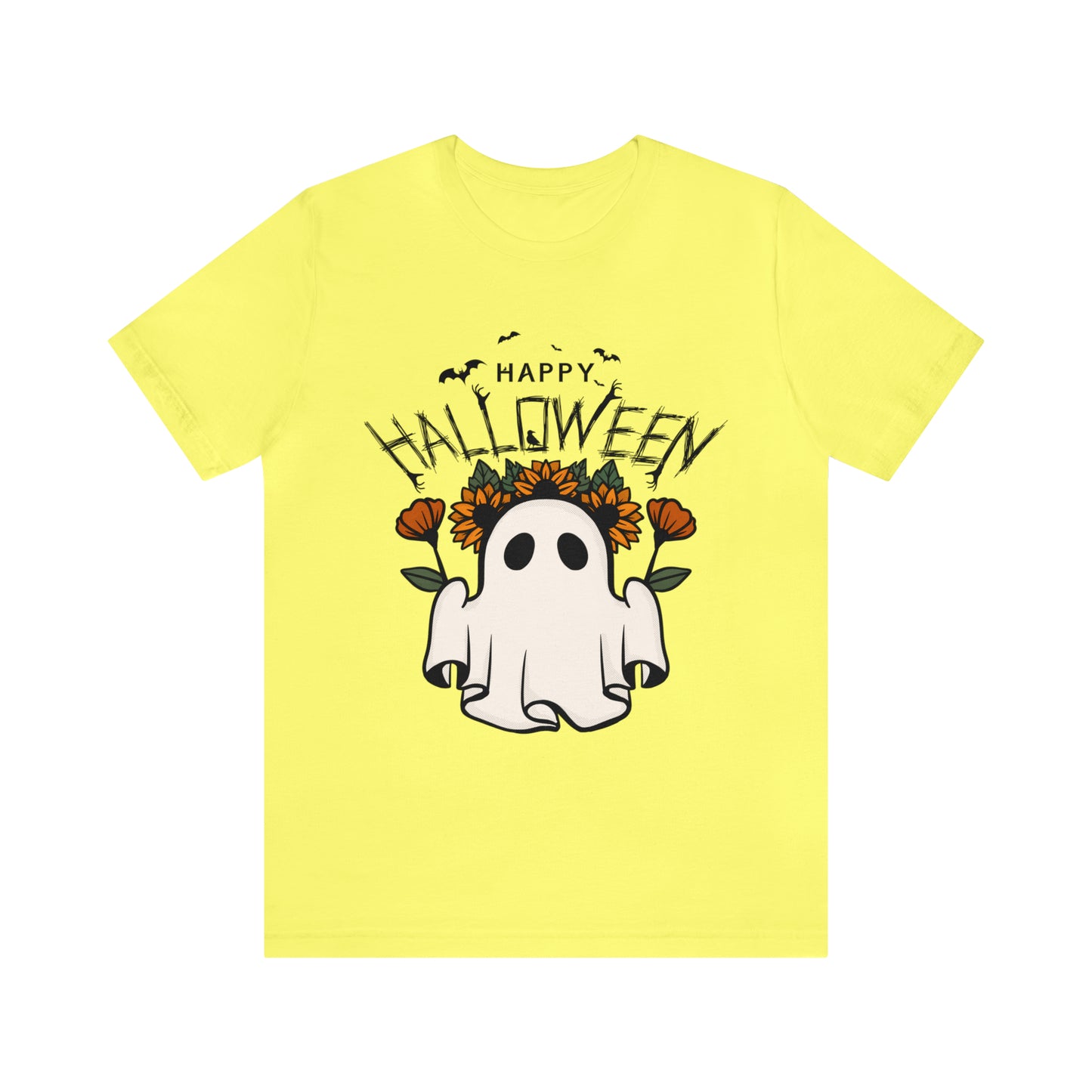 Tee-shirt à manches courtes en jersey unisexe - Halloween - Petit Fantôme - 03