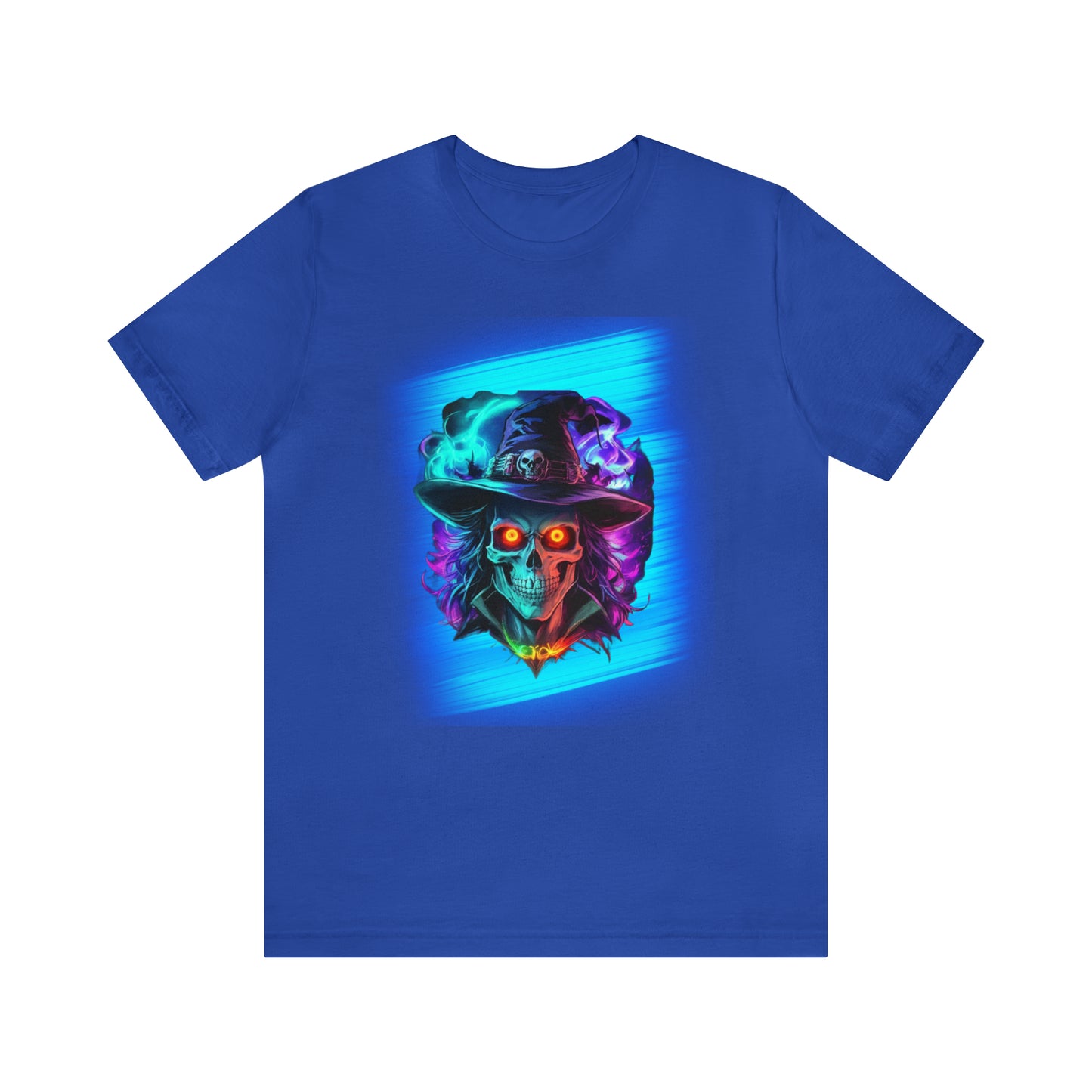 Camiseta de manga corta unisex Jersey - Calaveras de brujas de Halloween - 08