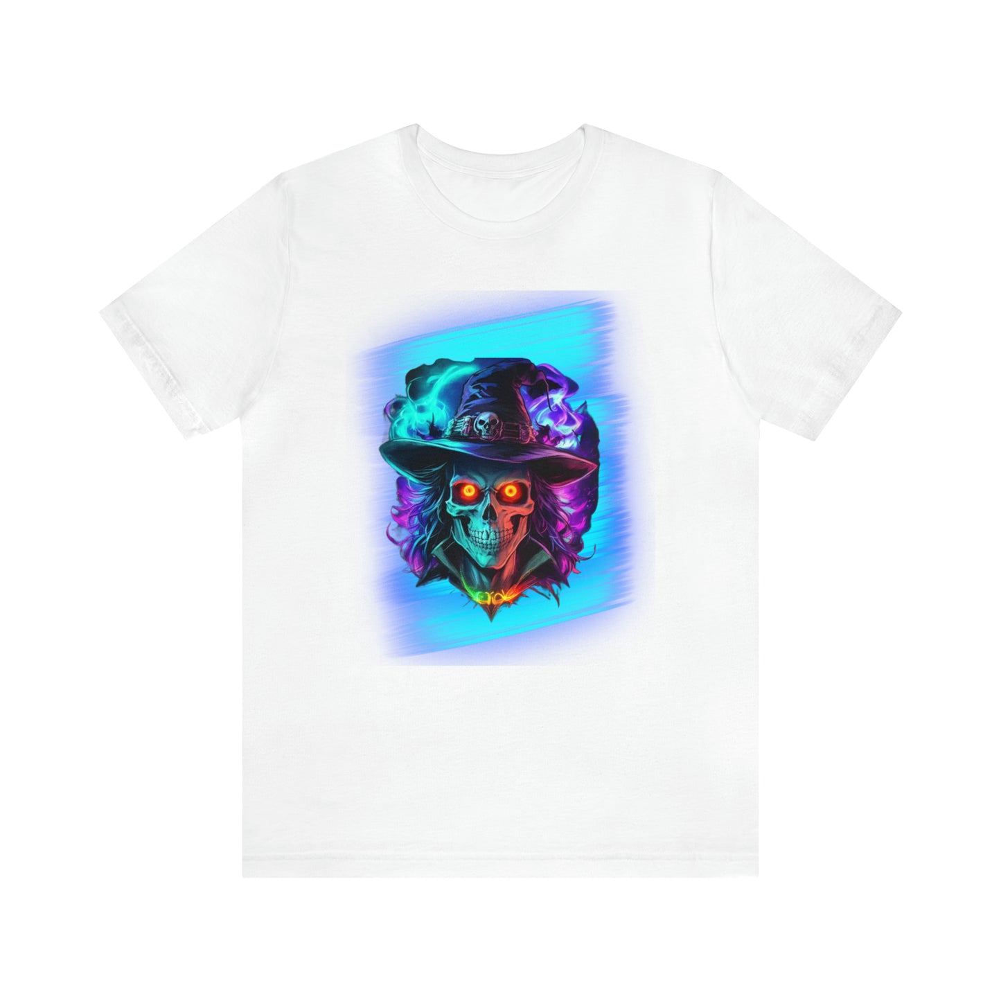 Camiseta de manga corta unisex Jersey - Calaveras de brujas de Halloween - 08