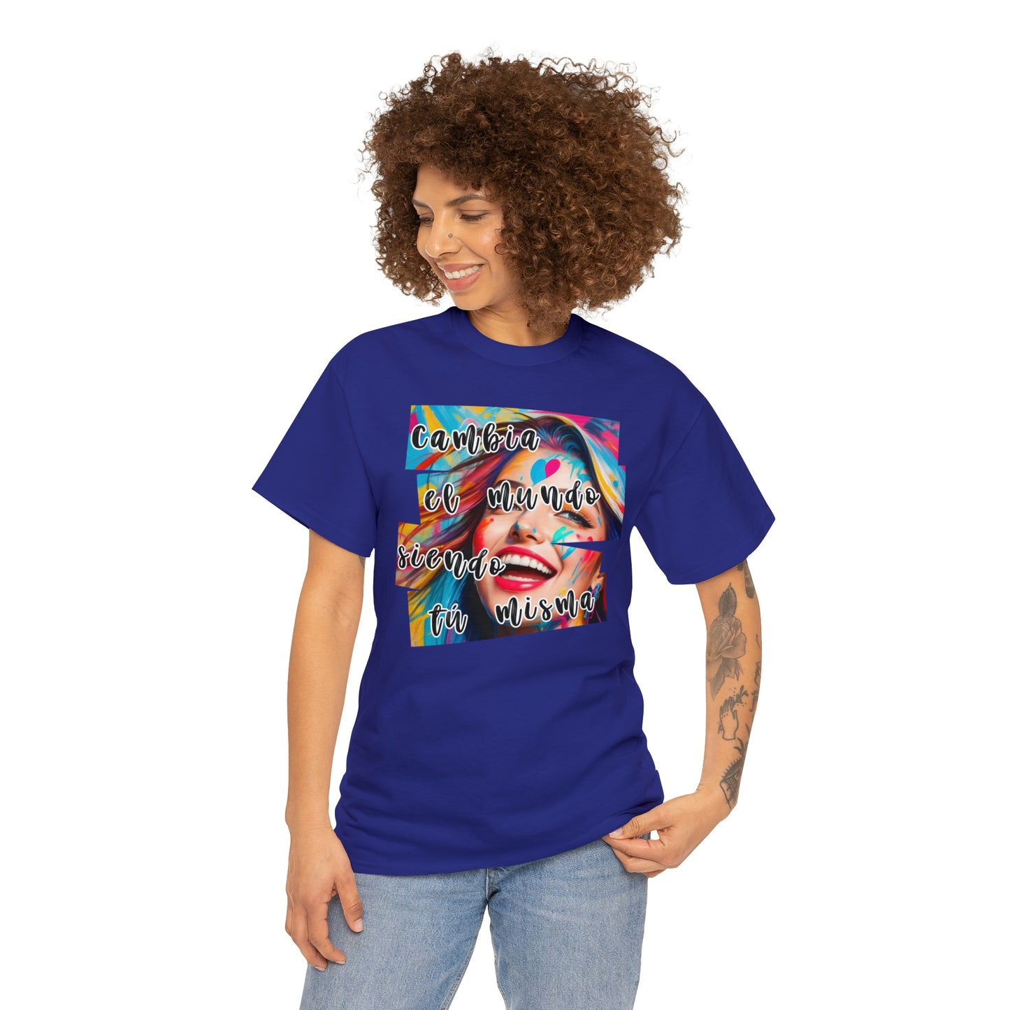Camiseta unisex de algodón pesado - Amor y libertad - 01