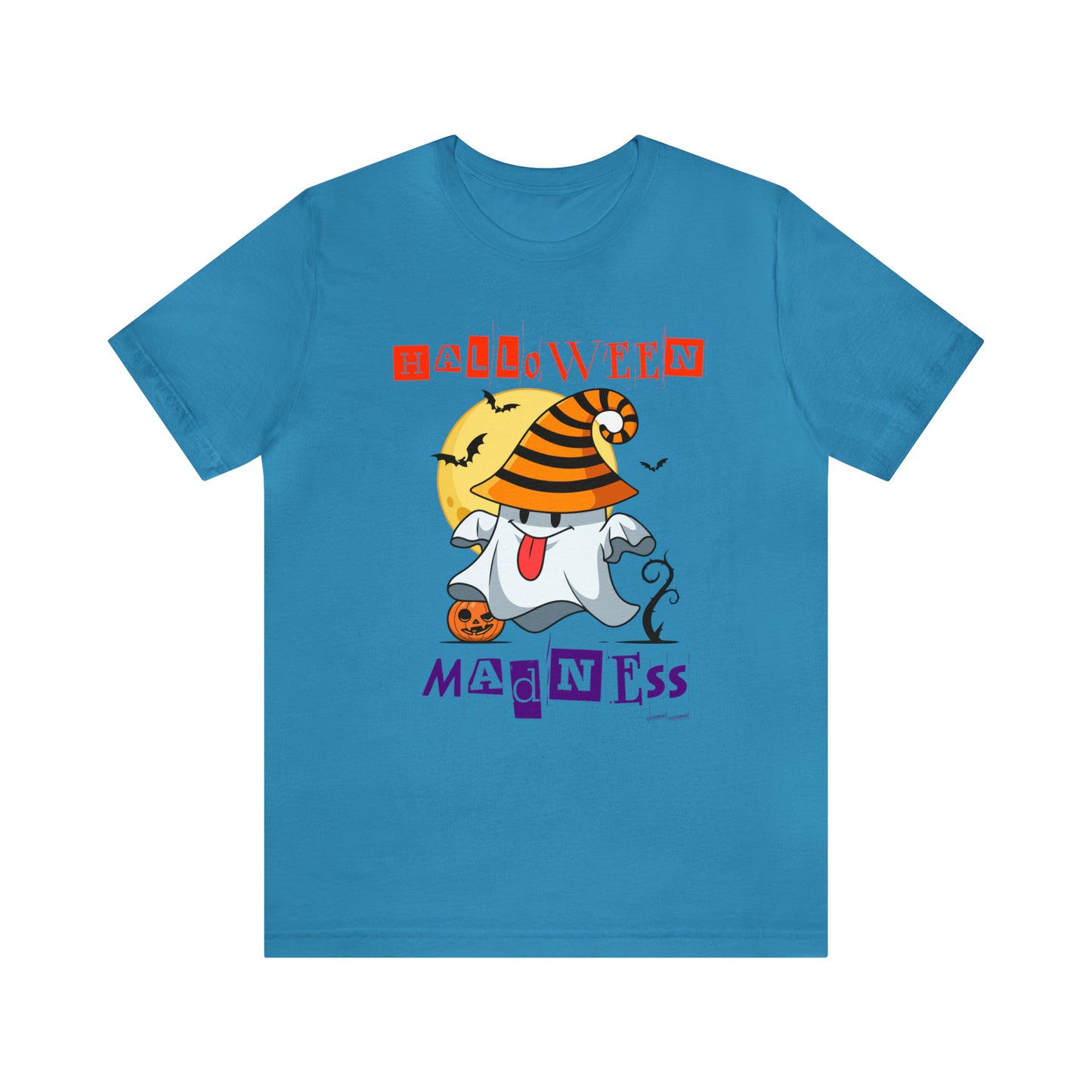 Camiseta de manga corta de jersey unisex - Halloween - Pequeño fantasma - 04