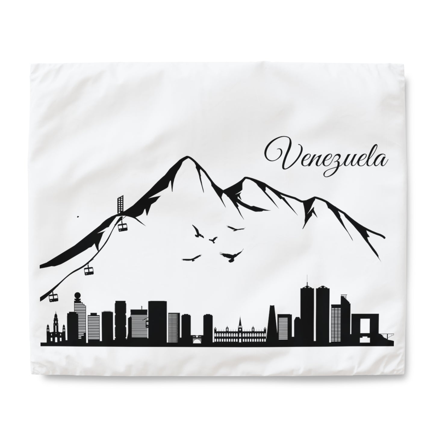 Duvet Cover - Silhouette of Caracas