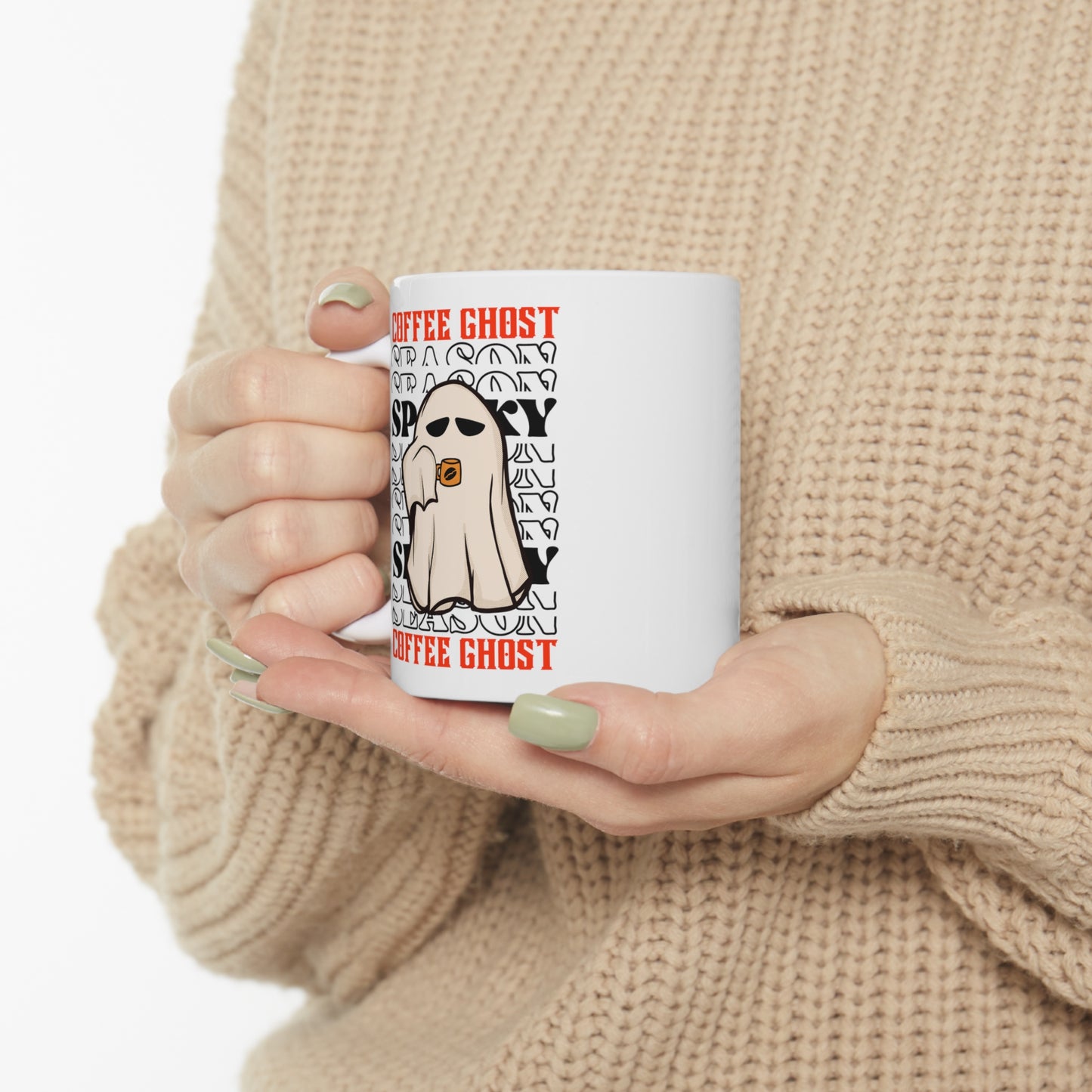 Mug en céramique 11oz - Halloween - Petit Fantôme - 12